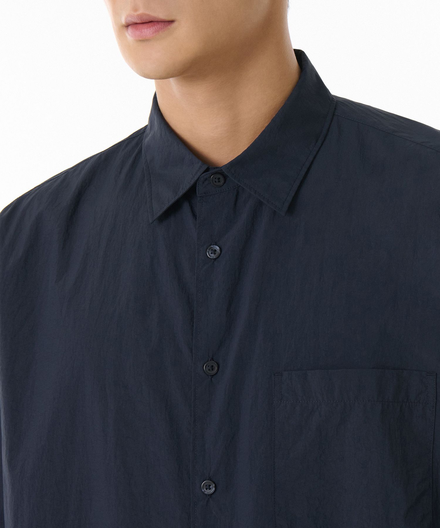 ★MUSINSA STANDARD★ Relaxed pigment shirt navy MMDSH501-NA MUSINSA | MUSINSA STANDARD Relaxed lightweight nylon shirt