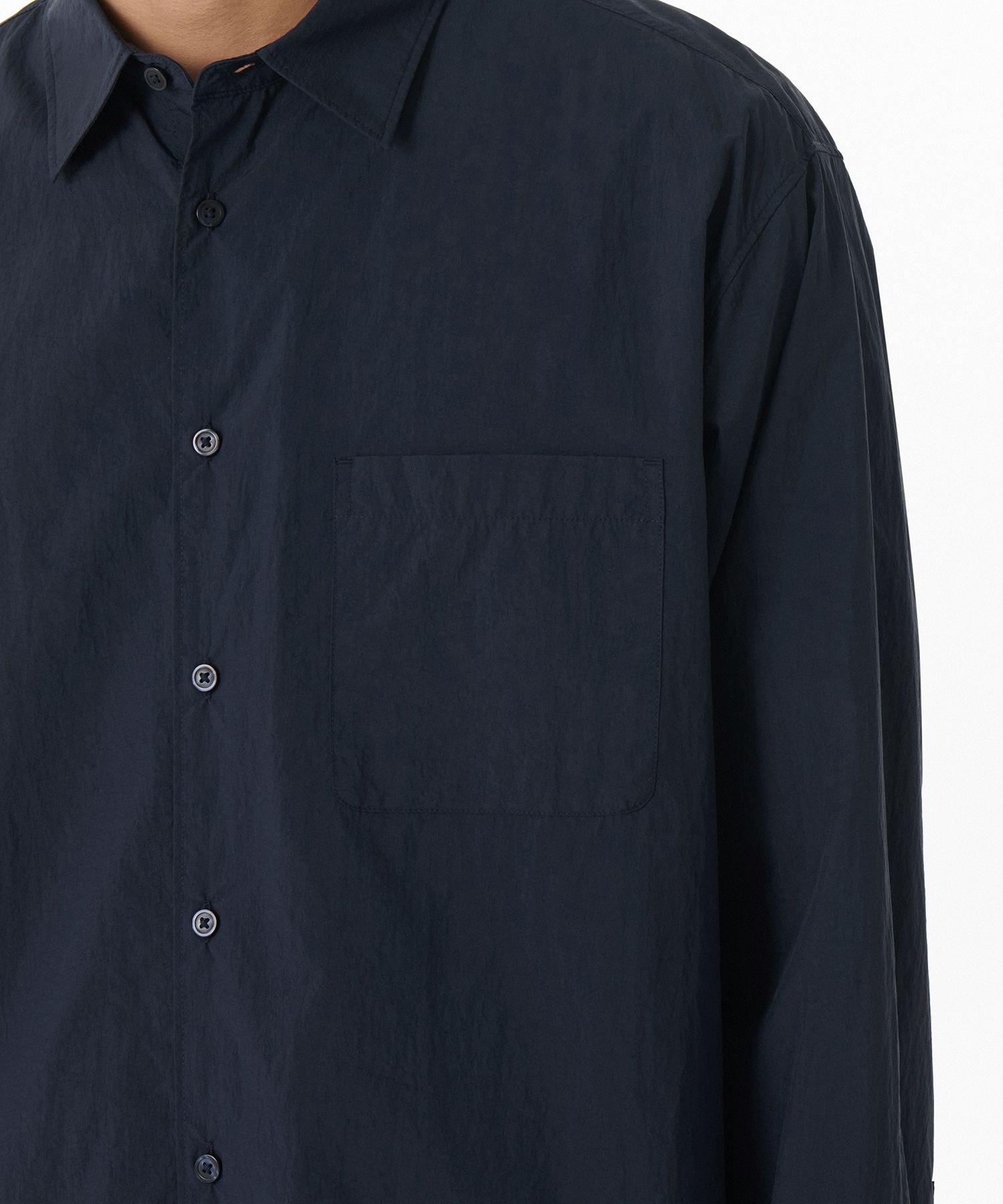 ★MUSINSA STANDARD★ Relaxed pigment shirt navy MMDSH501-NA MUSINSA | MUSINSA STANDARD Relaxed lightweight nylon shirt