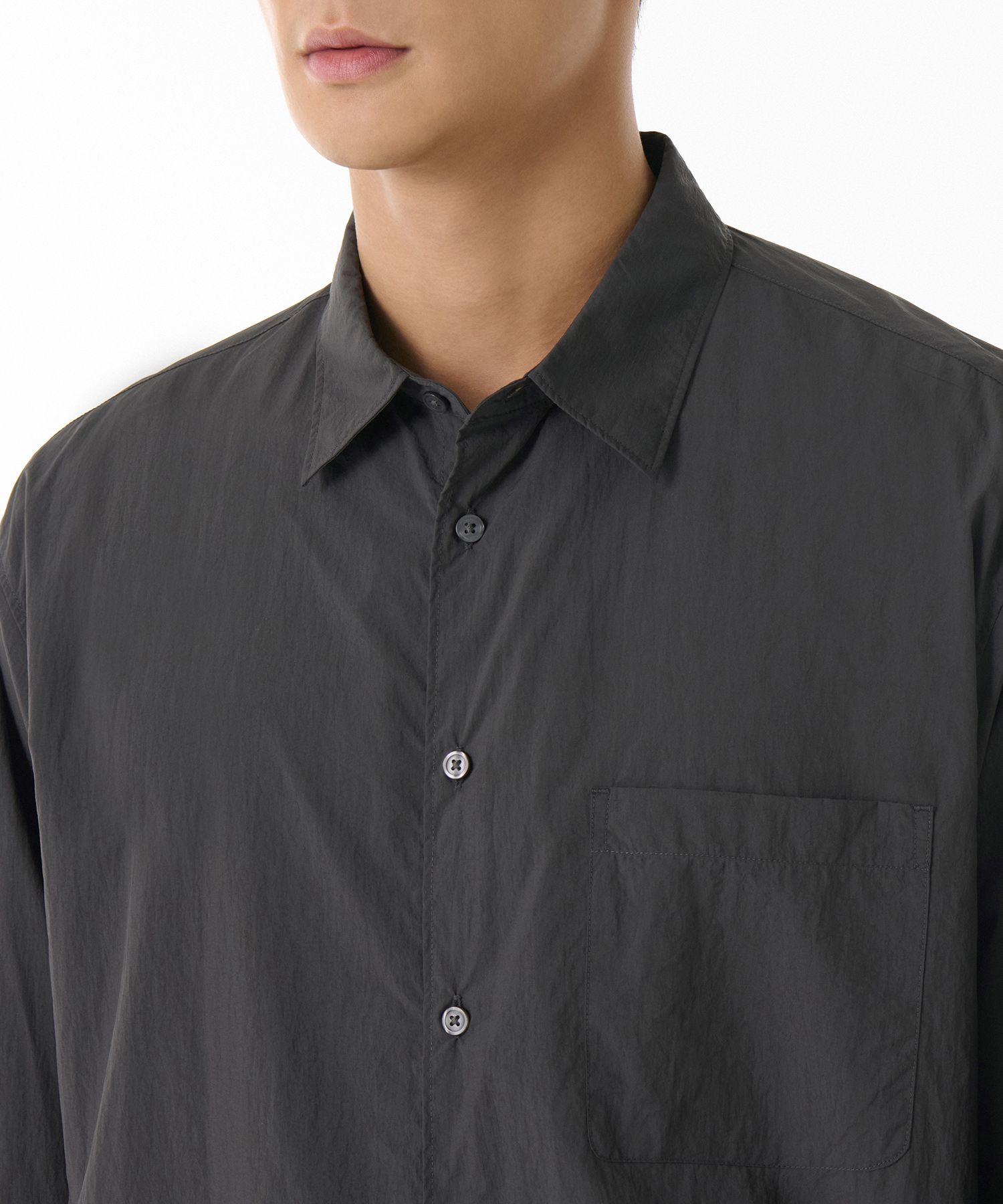 MUSINSA | MUSINSA STANDARD Relaxed lightweight nylon shirt