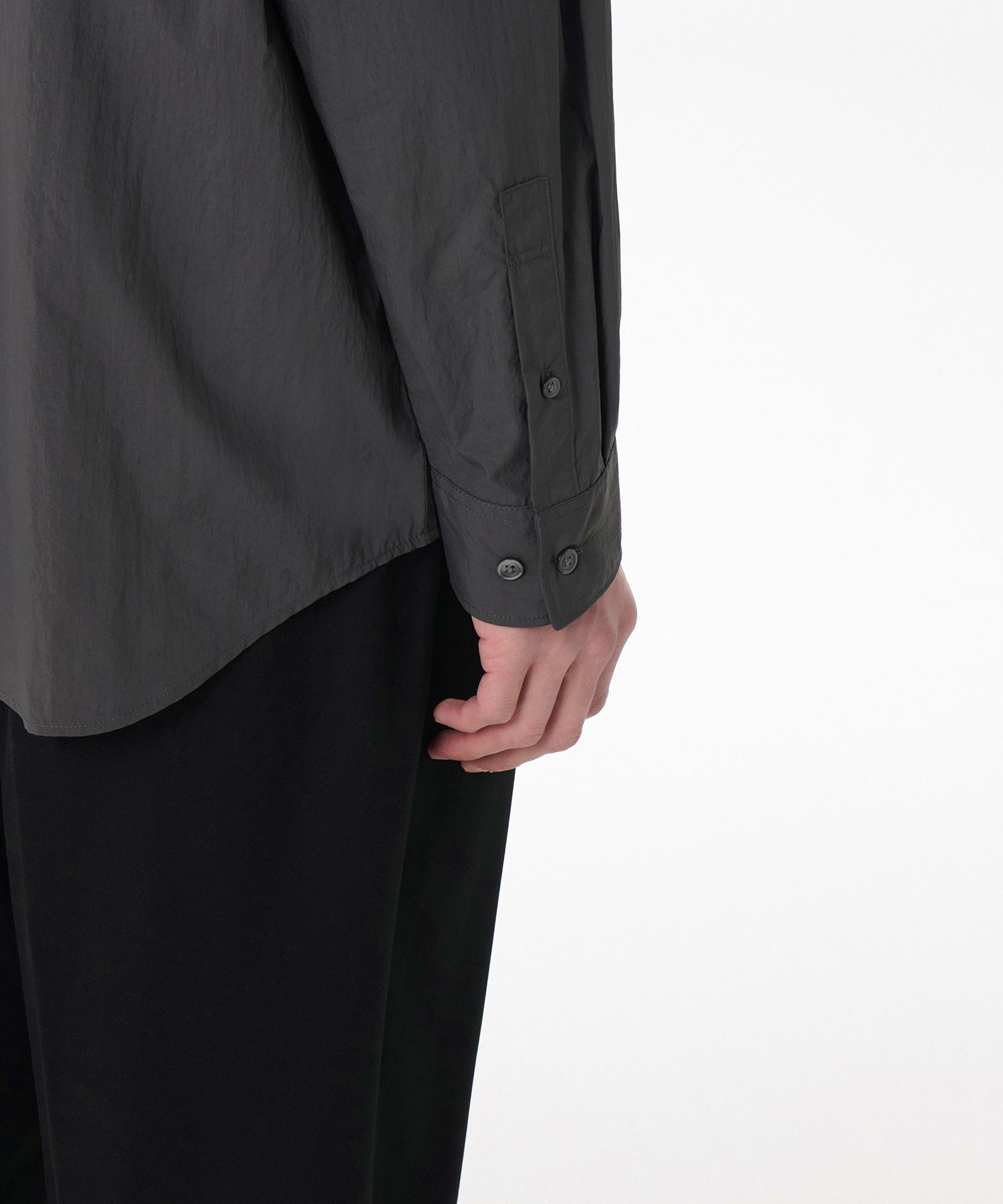 ★MUSINSA STANDARD★ Relaxed lightweight nylon shirt grey MM MUSINSA | MUSINSA STANDARD Relaxed lightweight nylon shirt