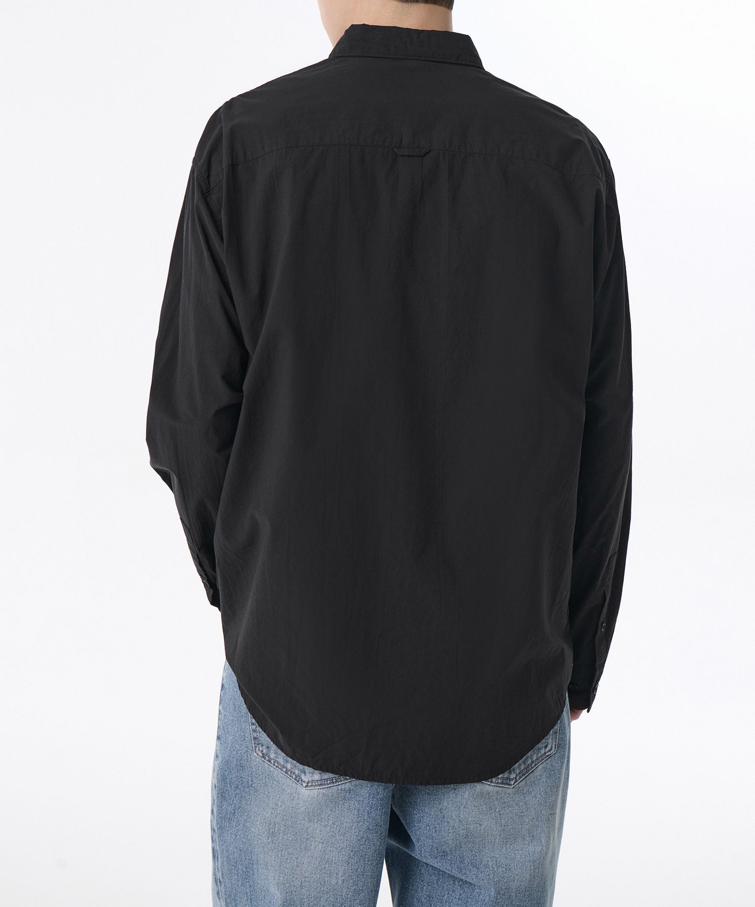 MUSINSA | MUSINSA STANDARD Relaxed Micro Seersucker Shirt