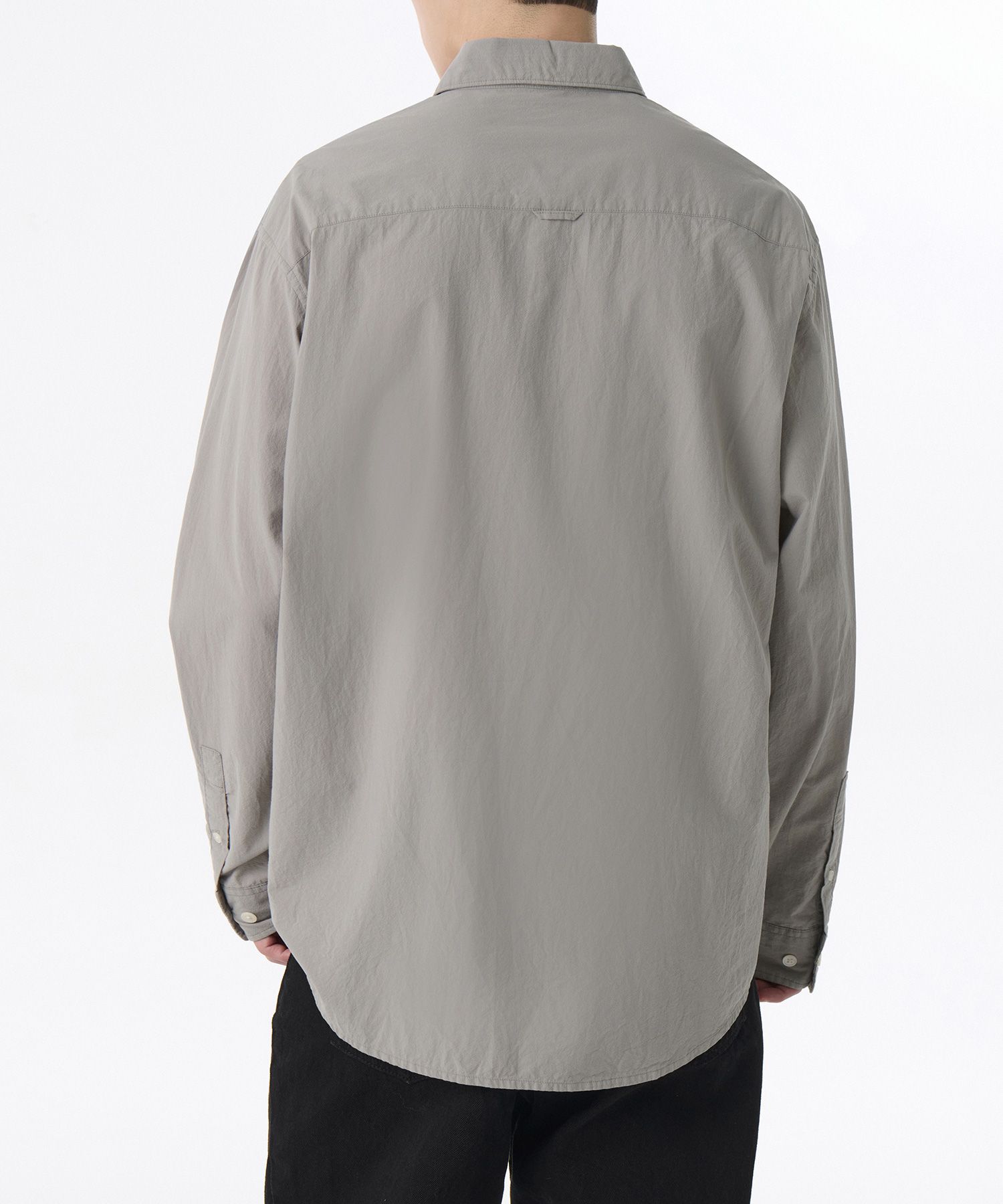 ★MUSINSA STANDARD★ Relaxed Micro Seersucker Shirt Warm Ash MUSINSA | MUSINSA STANDARD Relaxed Micro Seersucker Shirt