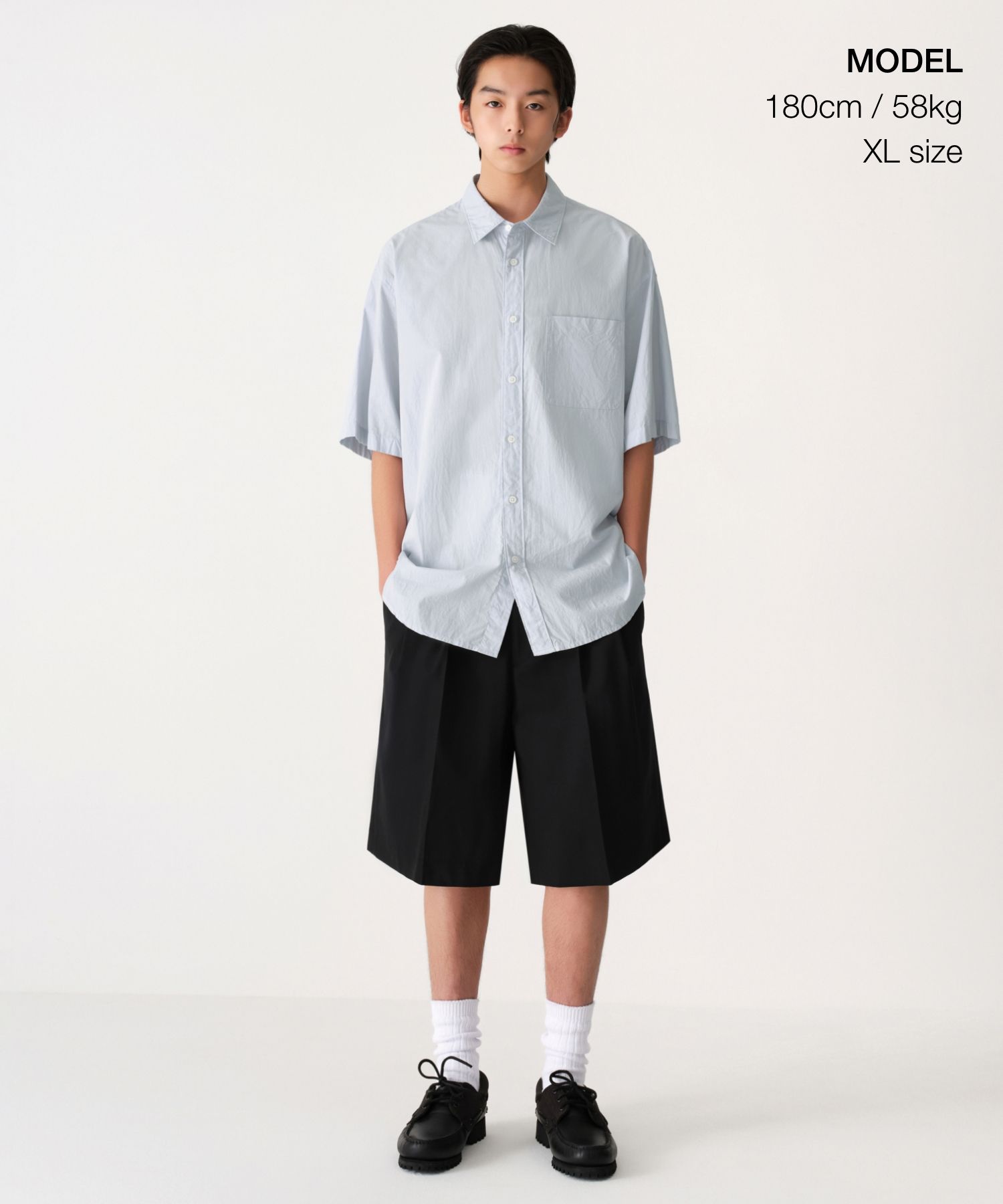 ★MUSINSA STANDARD★ Relaxed Micro Seersucker Shirt Sky Blue MUSINSA | MUSINSA STANDARD Relaxed Micro Seersucker Short