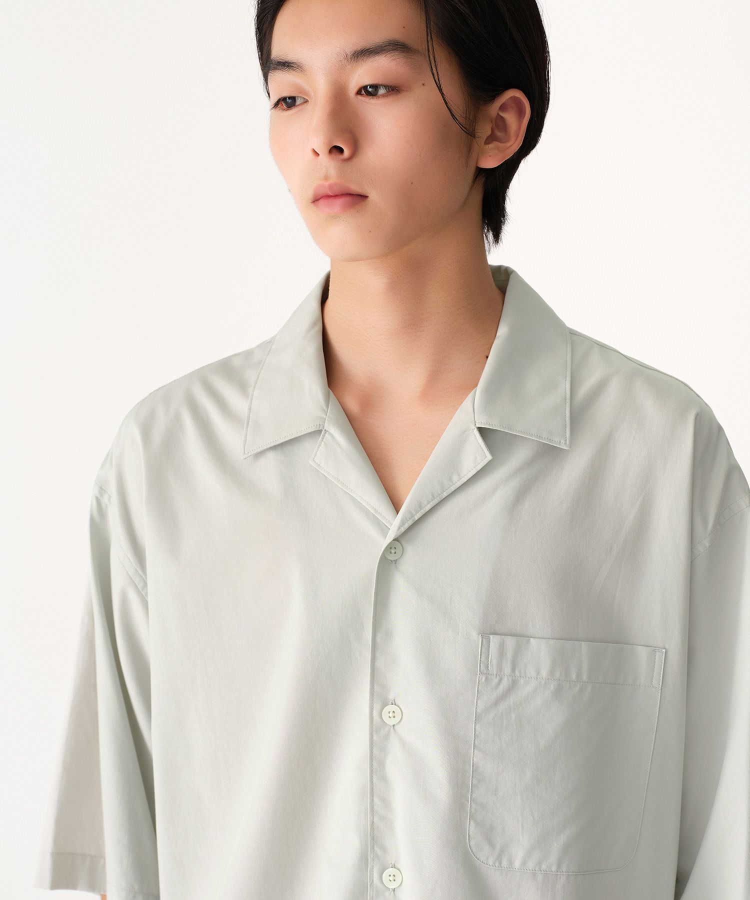 MUSINSA | MUSINSA STANDARD Relaxed CR Open Collar Short