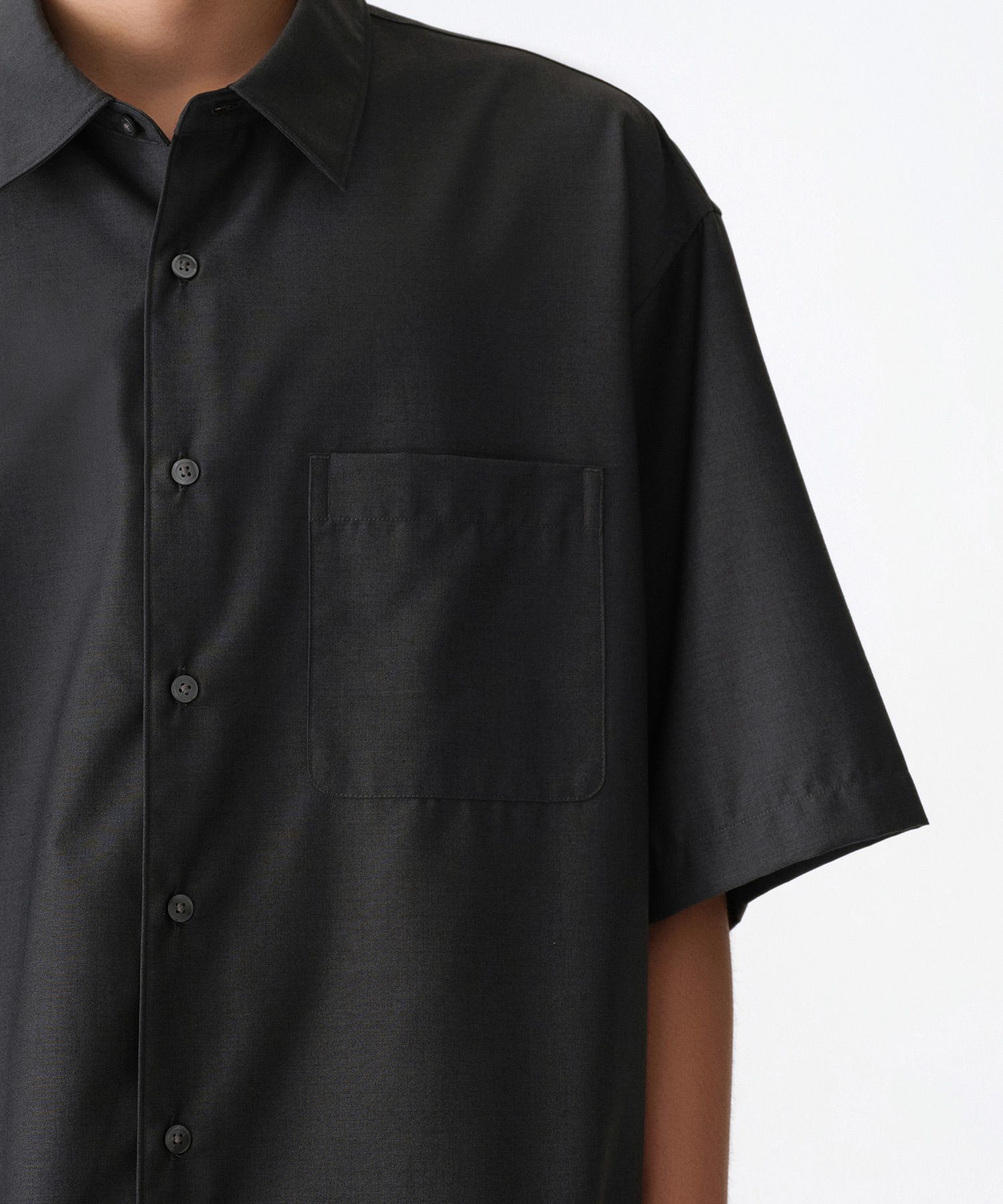 ★MUSINSA STANDARD★ Relaxed Wool Like Short Sleeve Shirt Ch MUSINSA | MUSINSA STANDARD Relaxed Wool Like Short Sleeve
