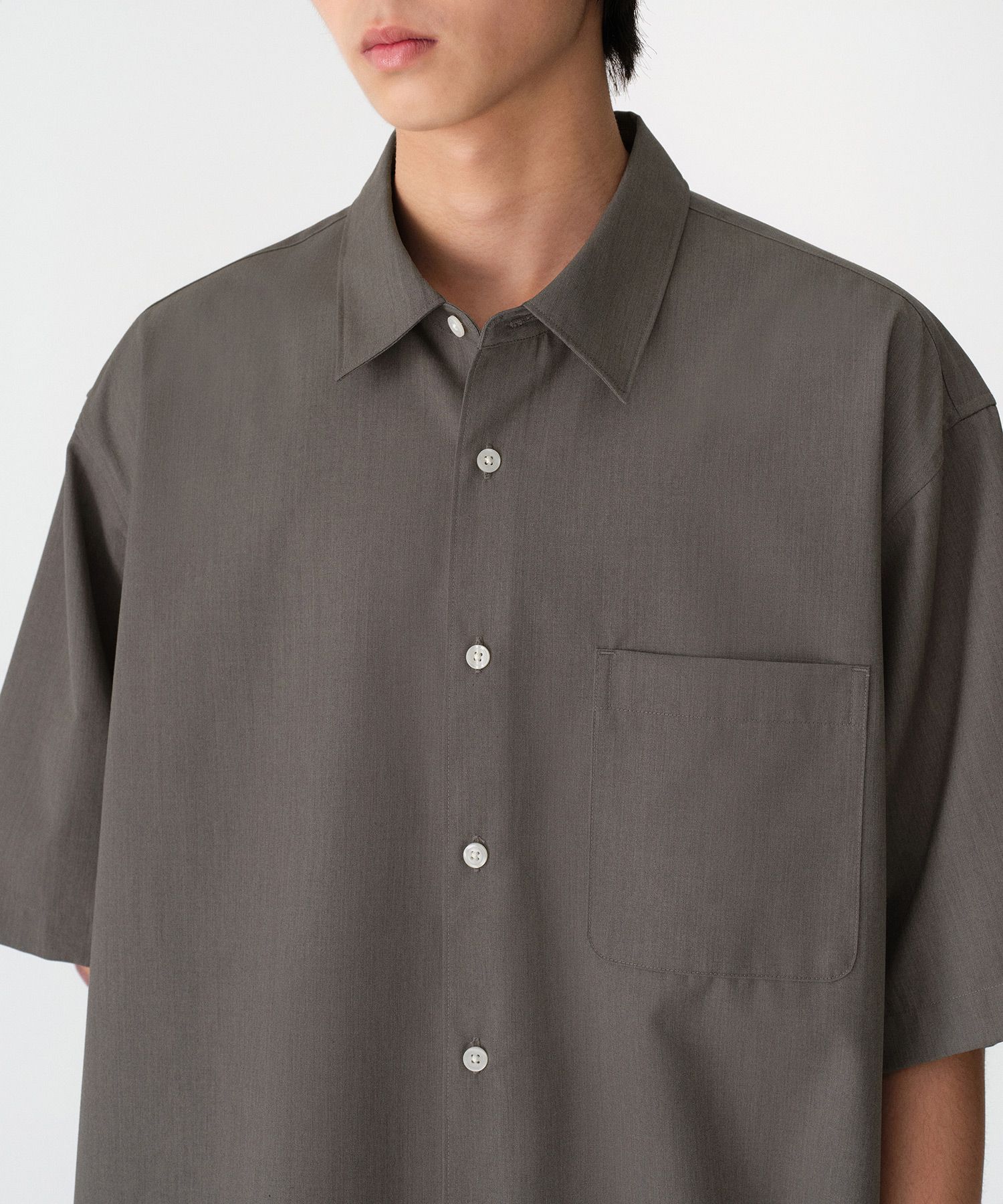 ★MUSINSA STANDARD★ Relaxed Wool Like Shirt Top MMESH112-TA MUSINSA | MUSINSA STANDARD Relaxed Wool Like Short Sleeve