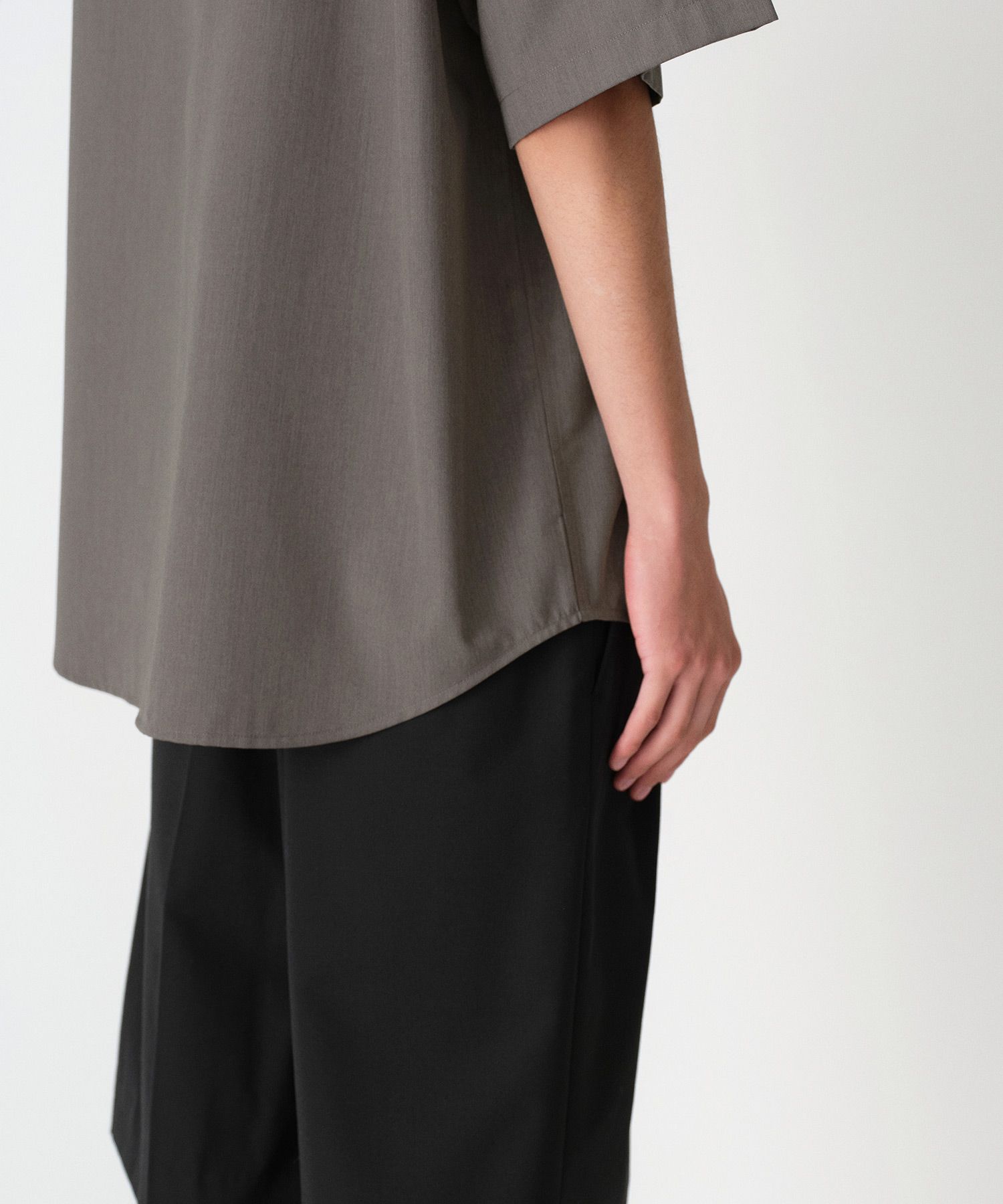 MUSINSA | MUSINSA STANDARD Relaxed Wool Like Short Sleeve