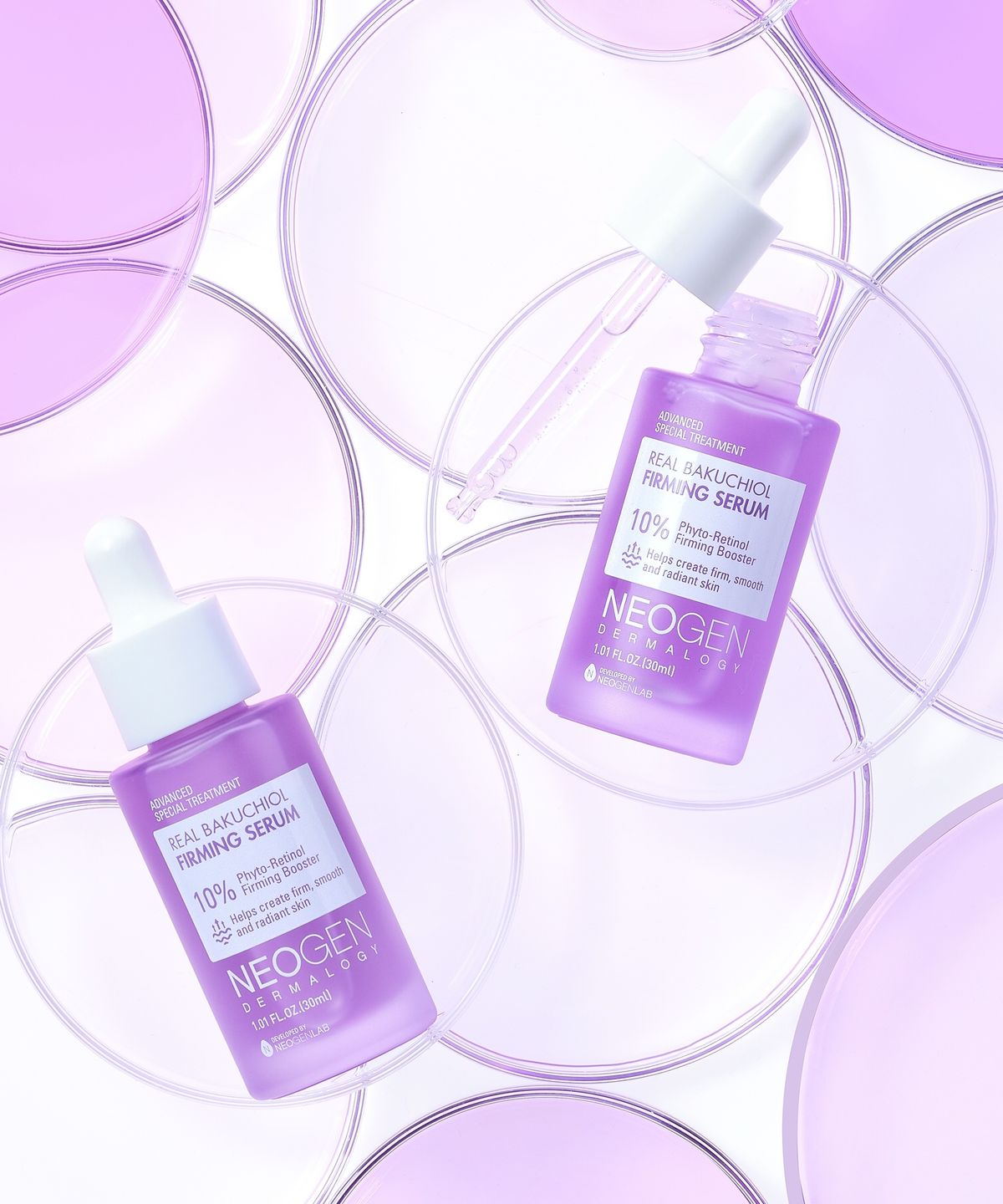 네오젠(NEOGEN) 주름 탄력케어 리얼 바쿠치올 퍼밍 세럼 30ml 천연레티놀 탄력 콜라겐충전 저자극 앰플