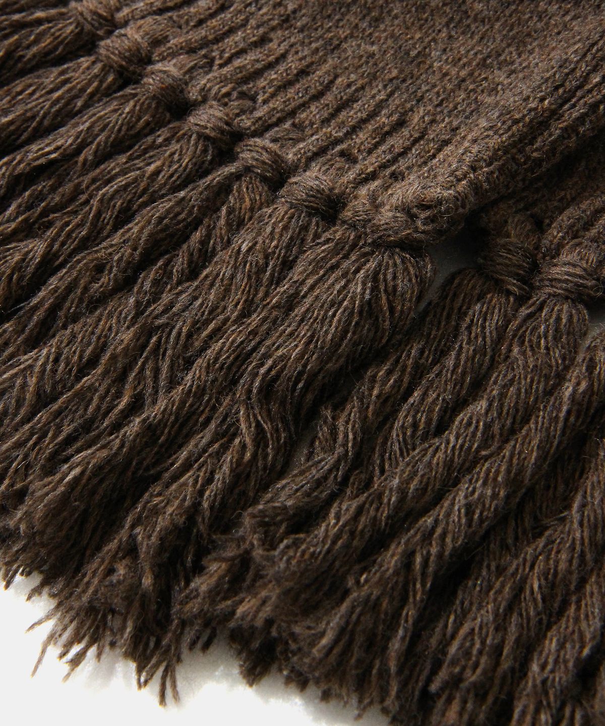 다이아몬드 레이라(DIAMOND LAYLA) Baby Alpaca&Ramswool Tessle Muffler M7 Roasted Chestnut Brown