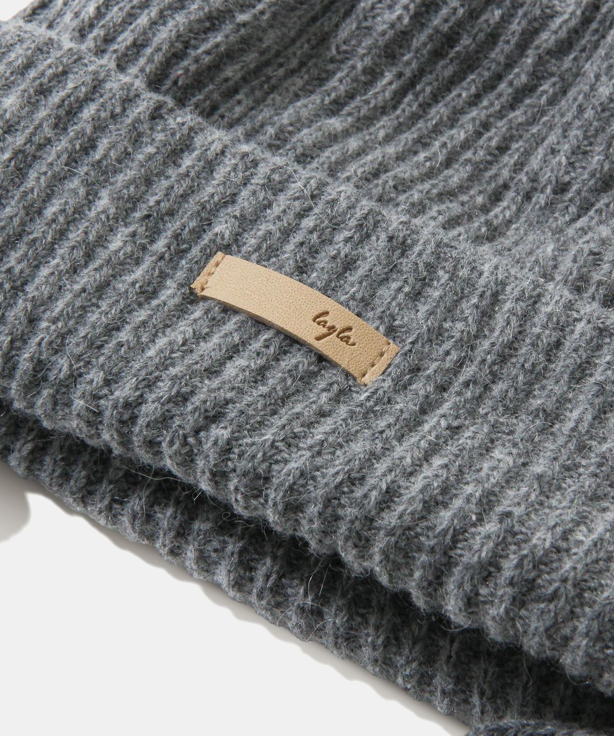 다이아몬드 레이라(DIAMOND LAYLA) Baby Alpaca&Ramswool Comfort String Beanie B1 Merange Gray