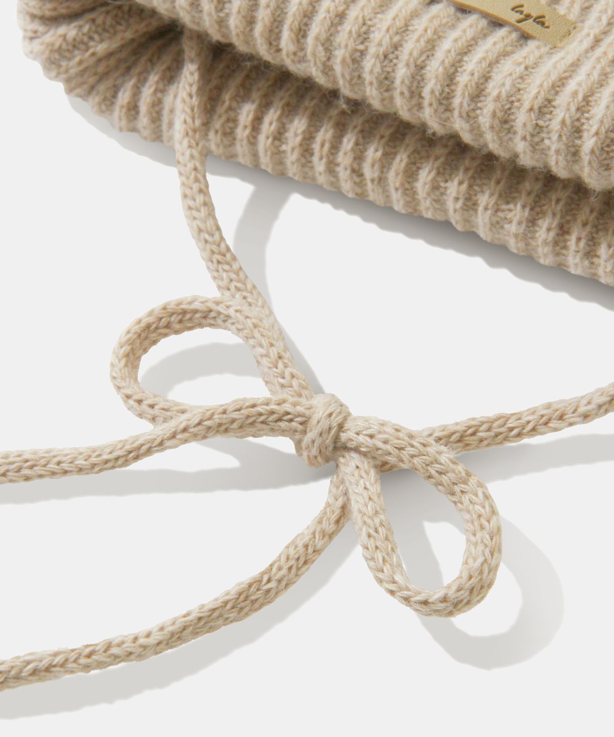 다이아몬드 레이라(DIAMOND LAYLA) Baby Alpaca&Ramswool Comfort String Beanie B1 Nude Beige