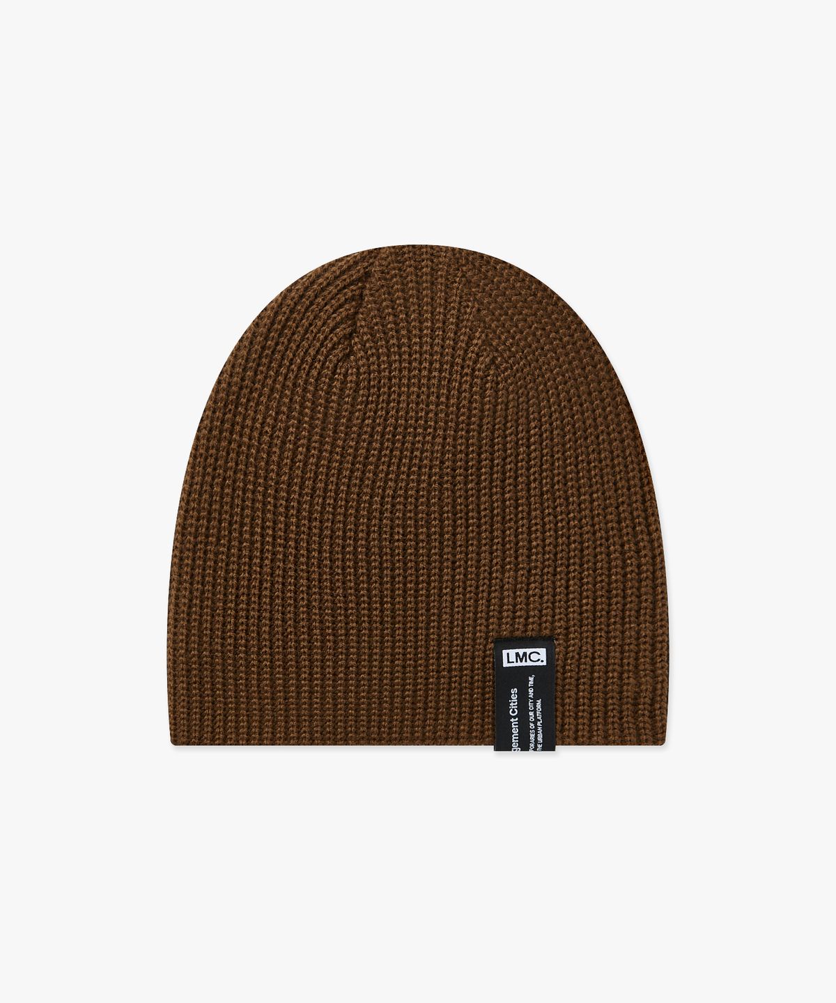 엘엠씨(LMC) LABEL SHORT BEANIE brown
