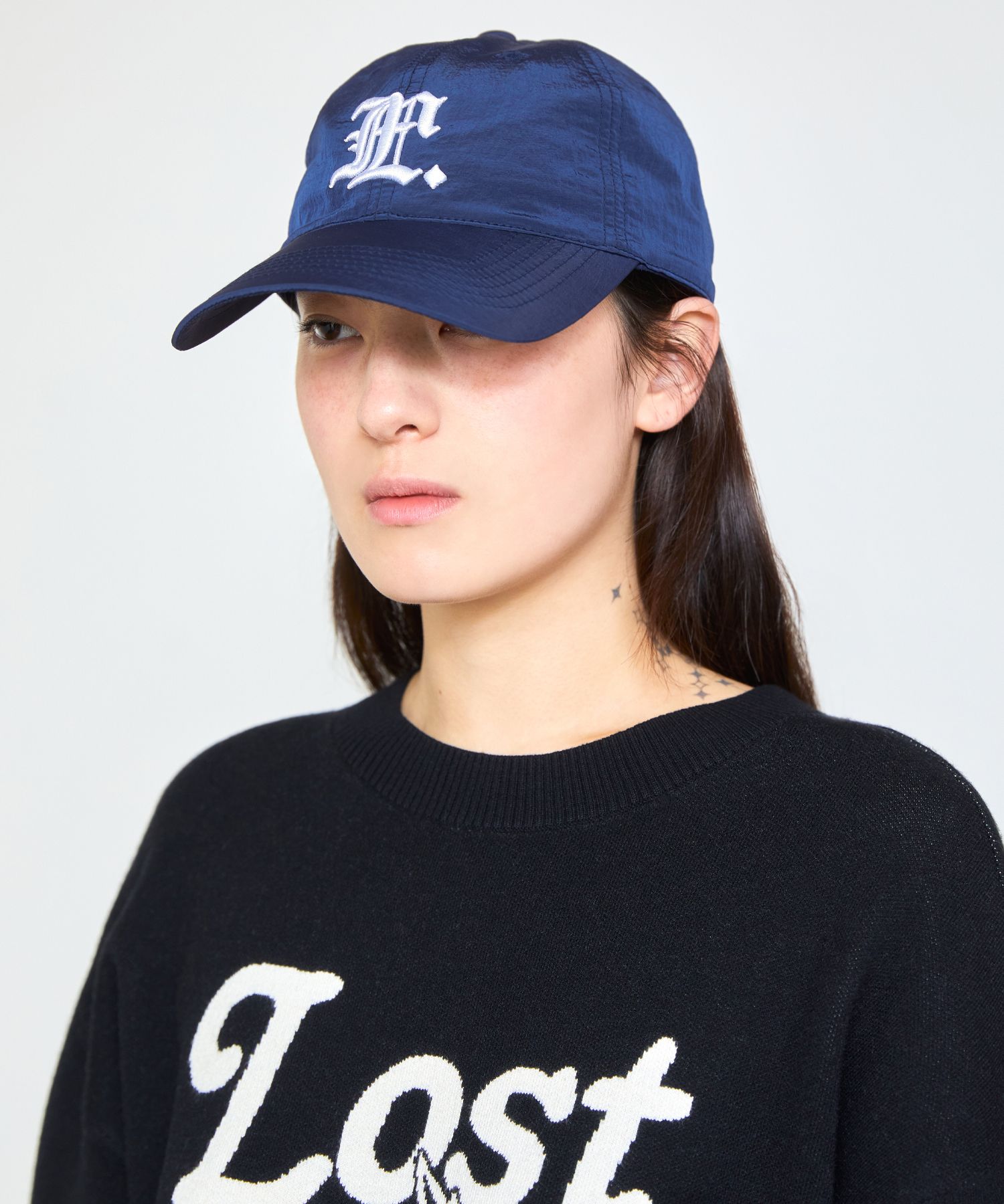 [ LMC]★25SS★韓国人気★GOTHIC NYLON 6PANEL CAP MUSINSA公式 | LMC GOTHIC NYLON 6PANEL CAP navy