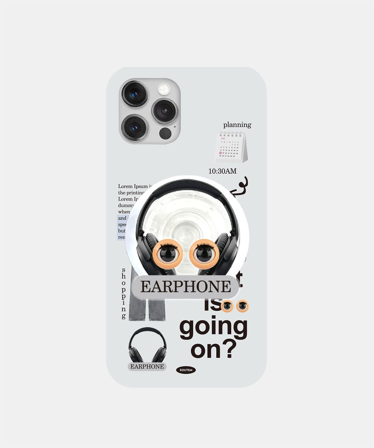 소유템(SOUTEM) [Magsafe] Whats Going On_Slim Hard Phone Case Tok Set