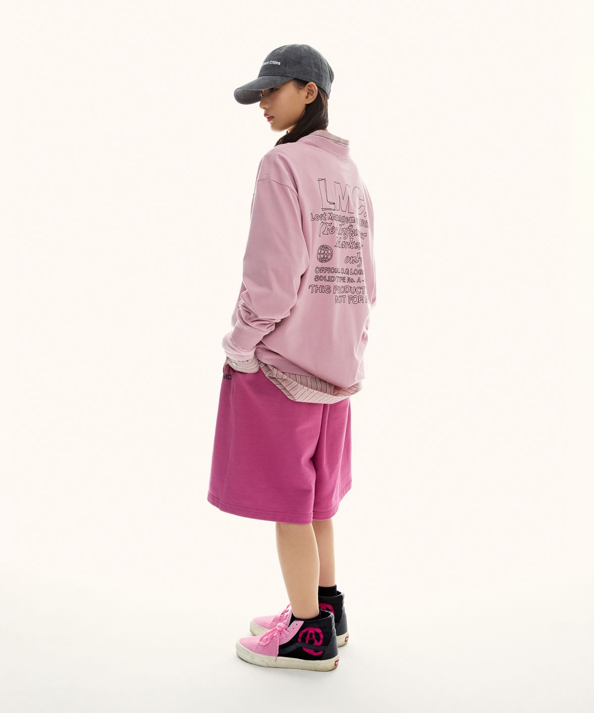 엘엠씨(LMC) FN DOODLE LONG SLV TEE indi pink