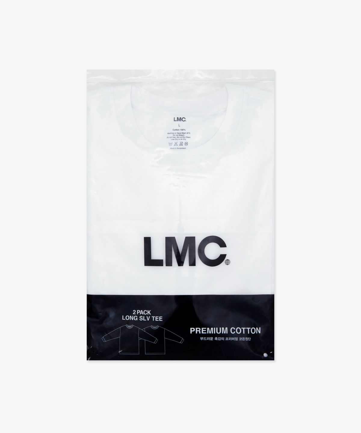 엘엠씨(LMC) GLOBE LONG SLV TEE 2PACK white