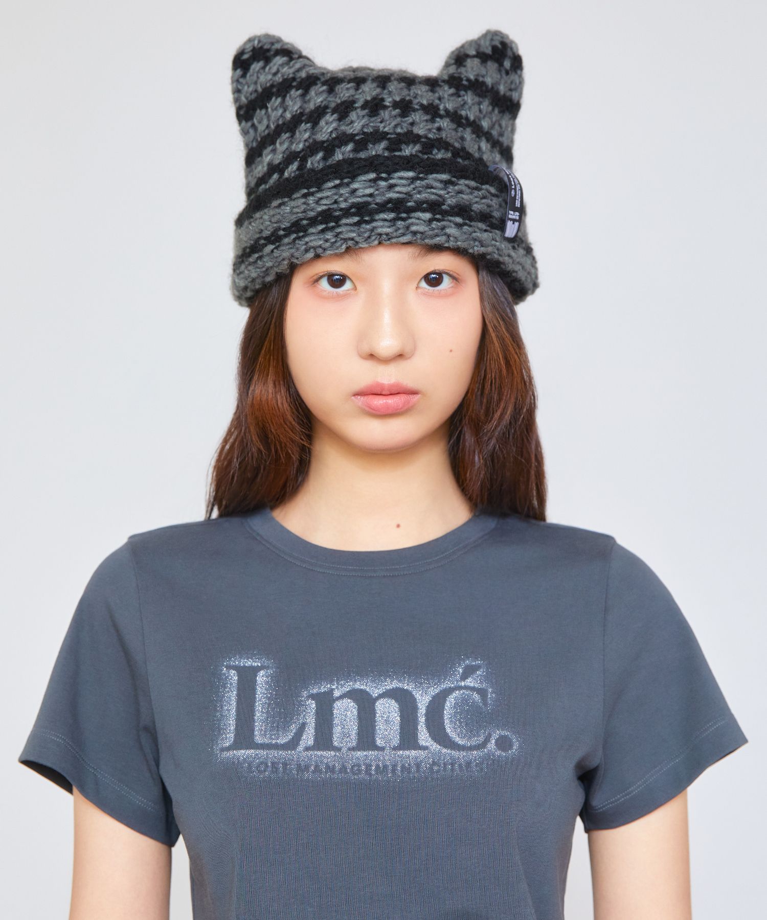[ LMC]★25SS★韓国人気★CROCHET SQUARE BEANIE MUSINSA | LMC CROCHET SQUARE BEANIE charcoal