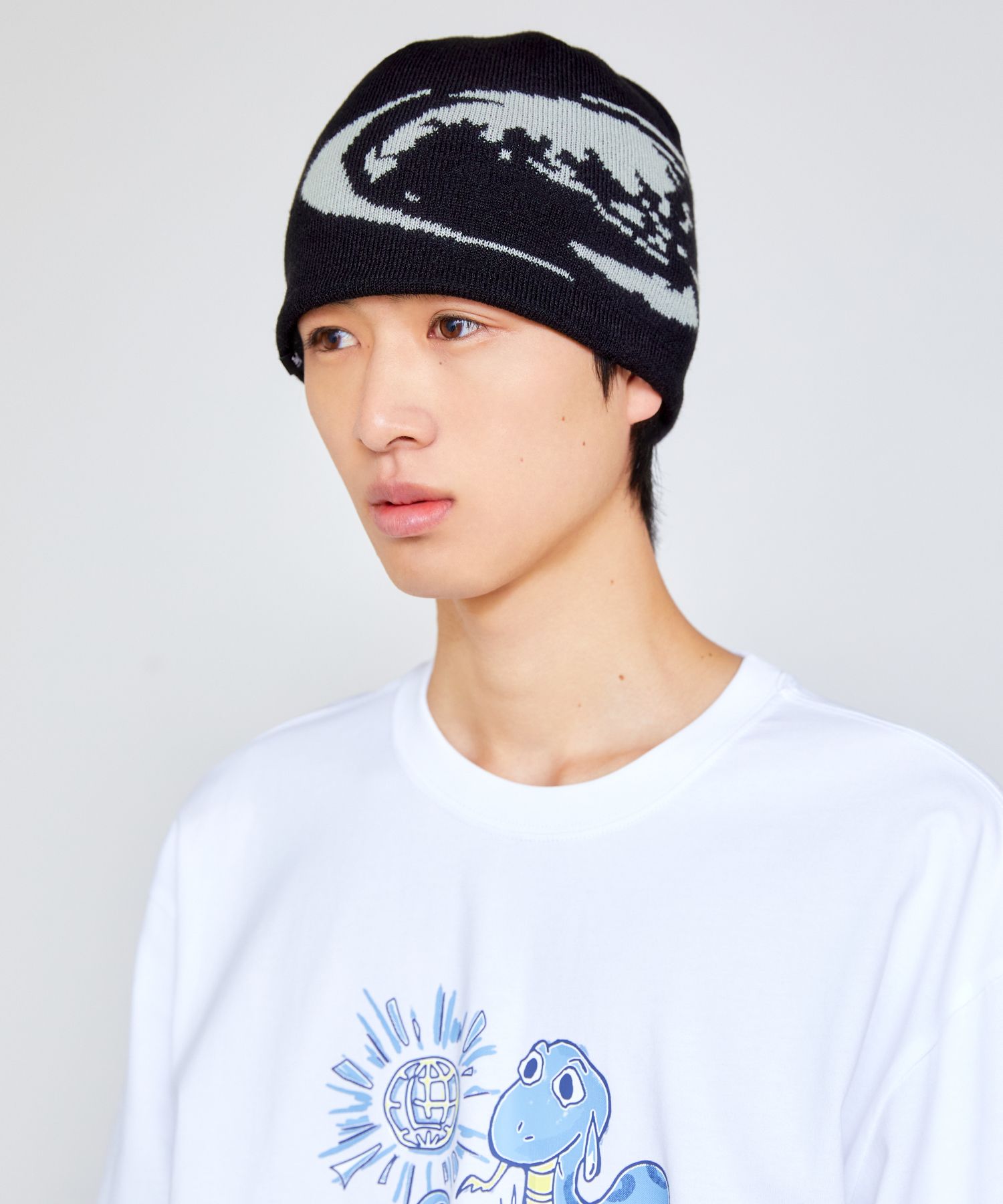 [ LMC]★25SS★韓国人気★OVAL GLOBE BEANIE OVAL GLOBE BEANIE black - LMC | 엘엠씨