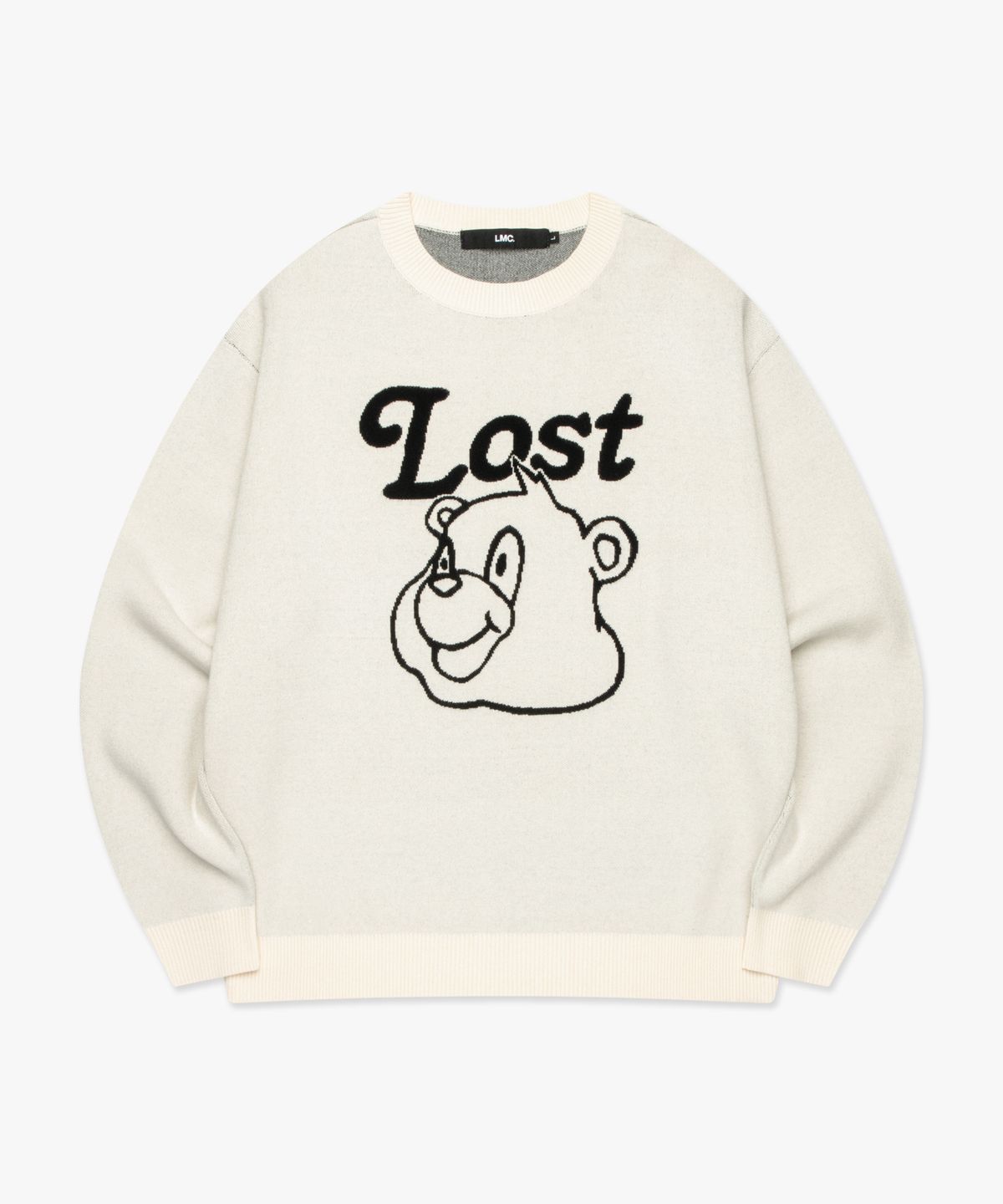 엘엠씨(LMC) BEAR FACE KNIT SWEATER ivory