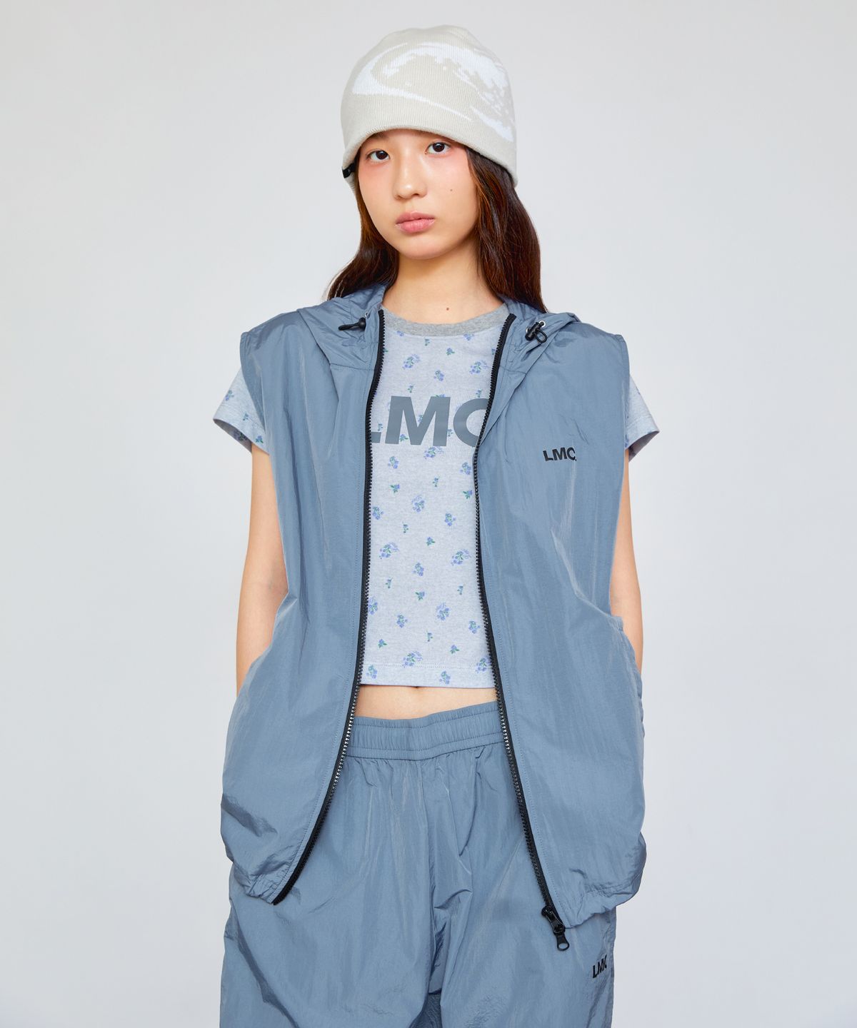 엘엠씨(LMC) OG HOODIE VEST khaki brown
