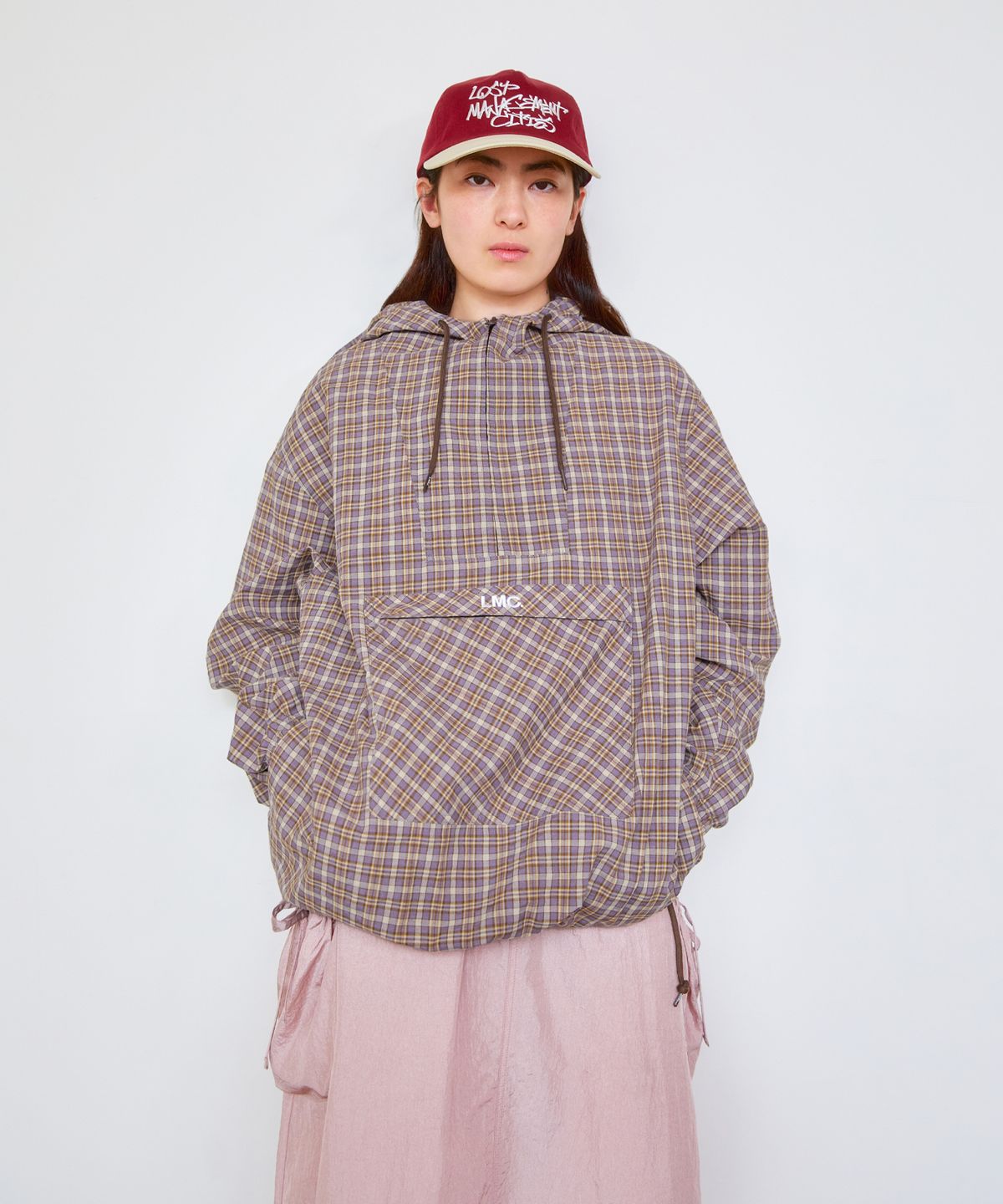 엘엠씨(LMC) OG CHECK ANORAK JACKET brown