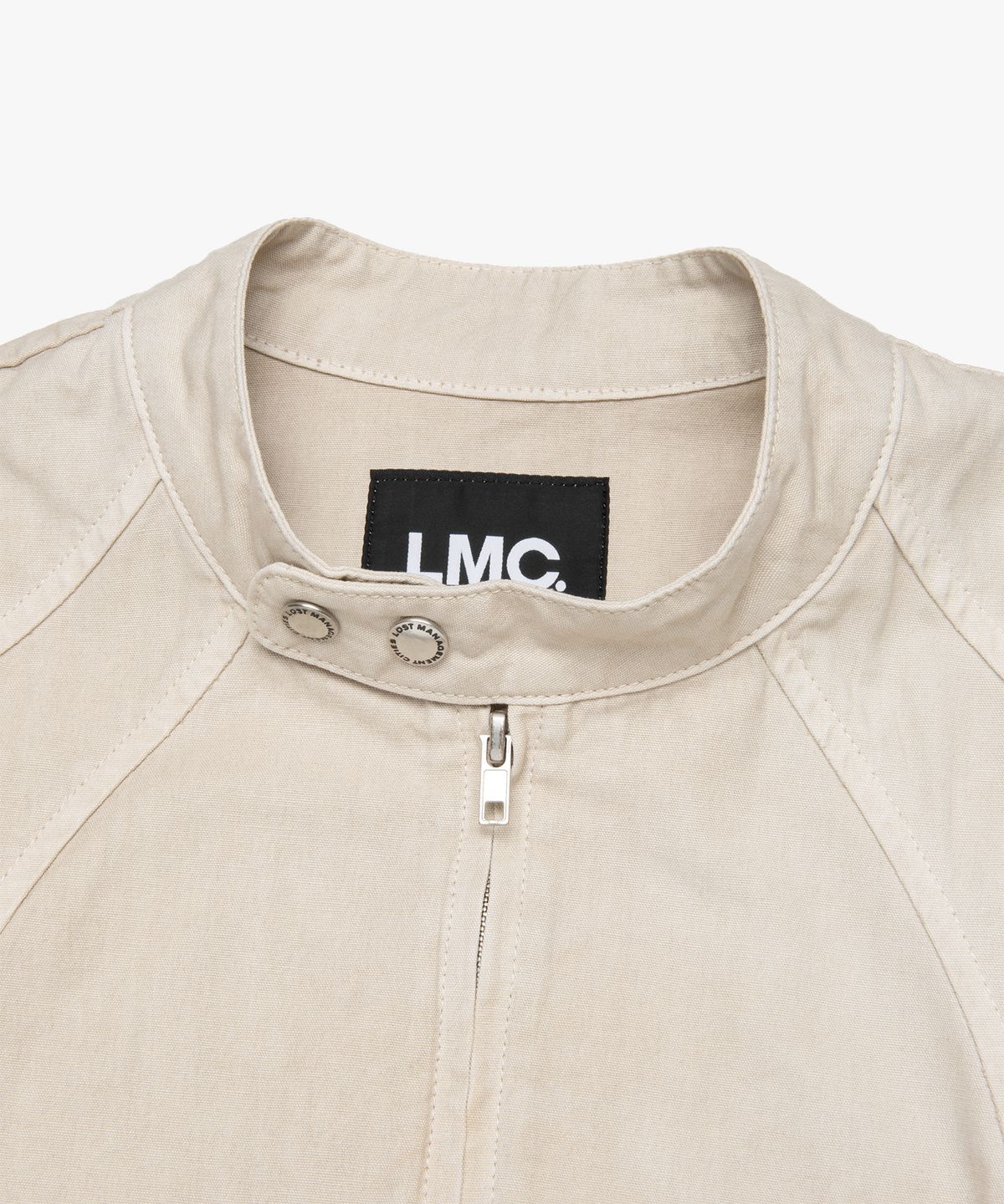 엘엠씨(LMC) PIGMENT DYED OVAL GLOBE BIKER JACKET beige