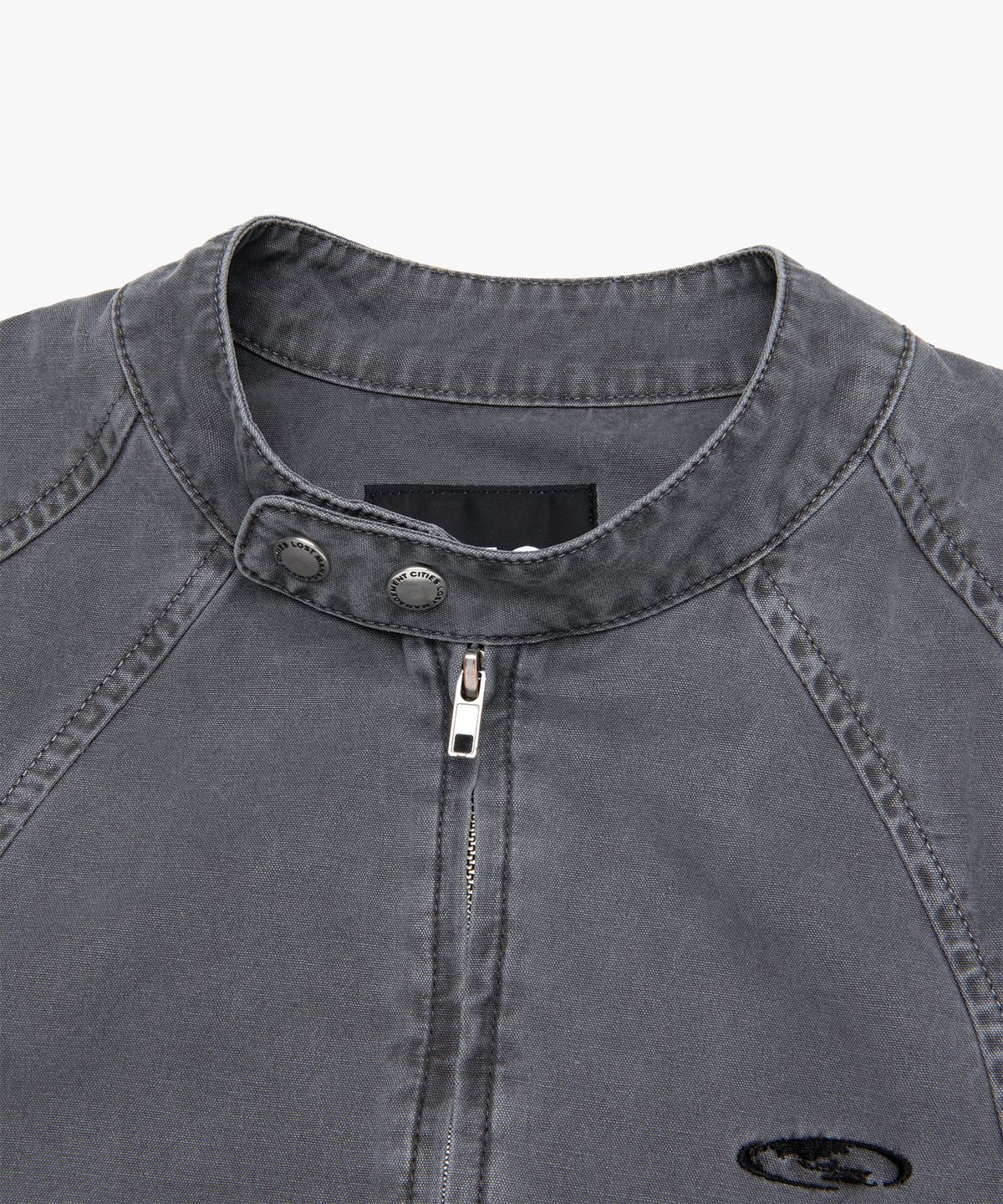 엘엠씨(LMC) PIGMENT DYED OVAL GLOBE BIKER JACKET gray