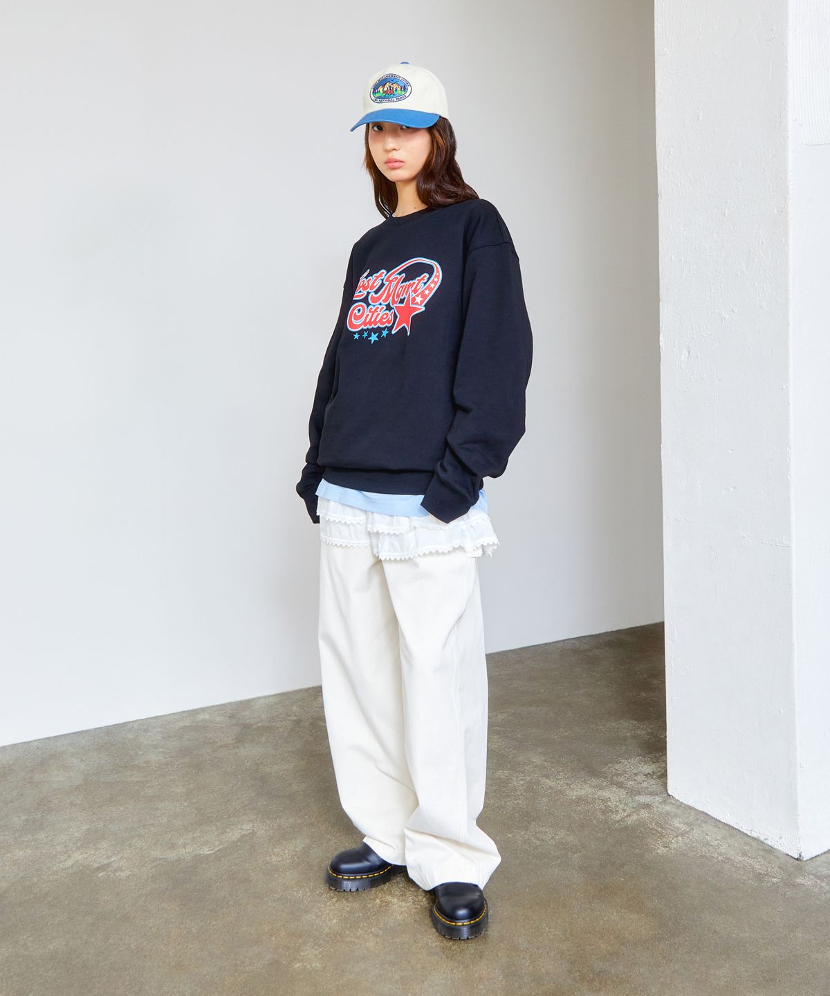 엘엠씨(LMC) PIGMENT DYED WORK EASY PANTS black