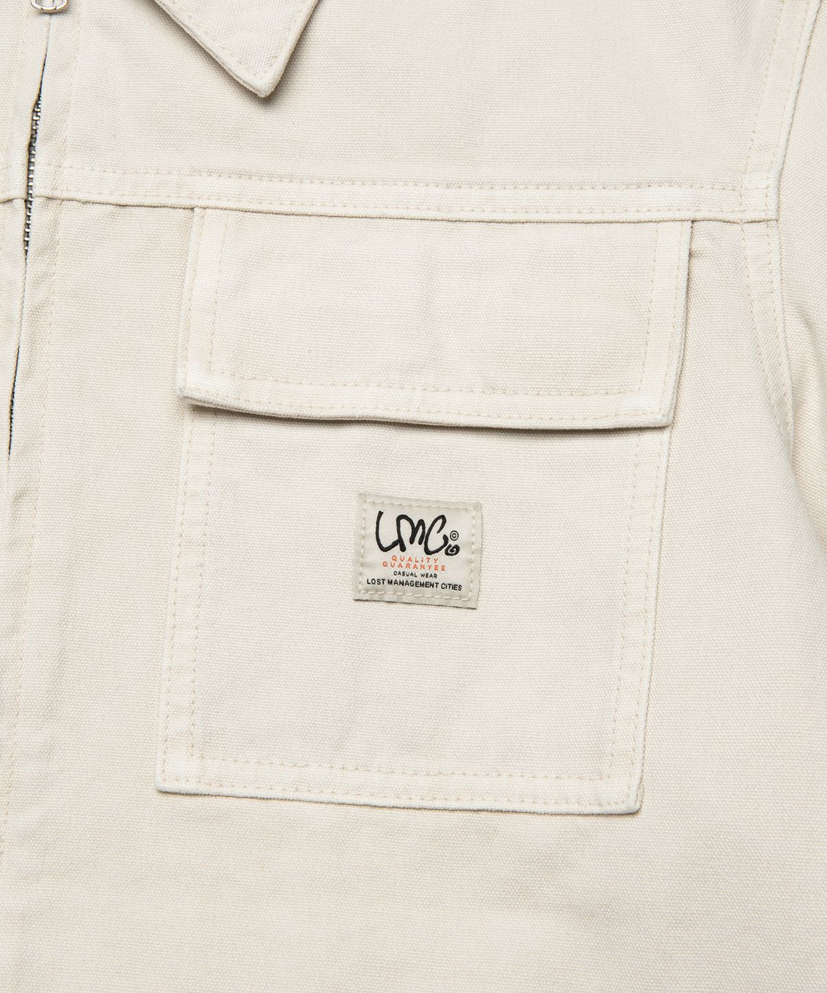 엘엠씨(LMC) PIGMENT DYED WORK JACKET ivory