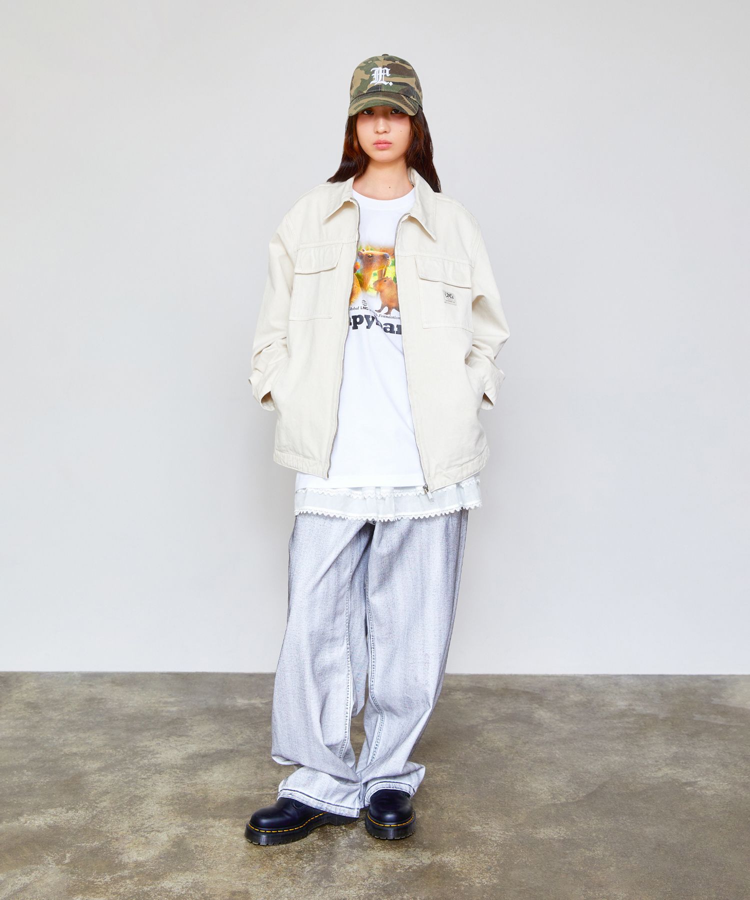 MUSINSA | LMC PIGMENT DYED WORK JACKET black