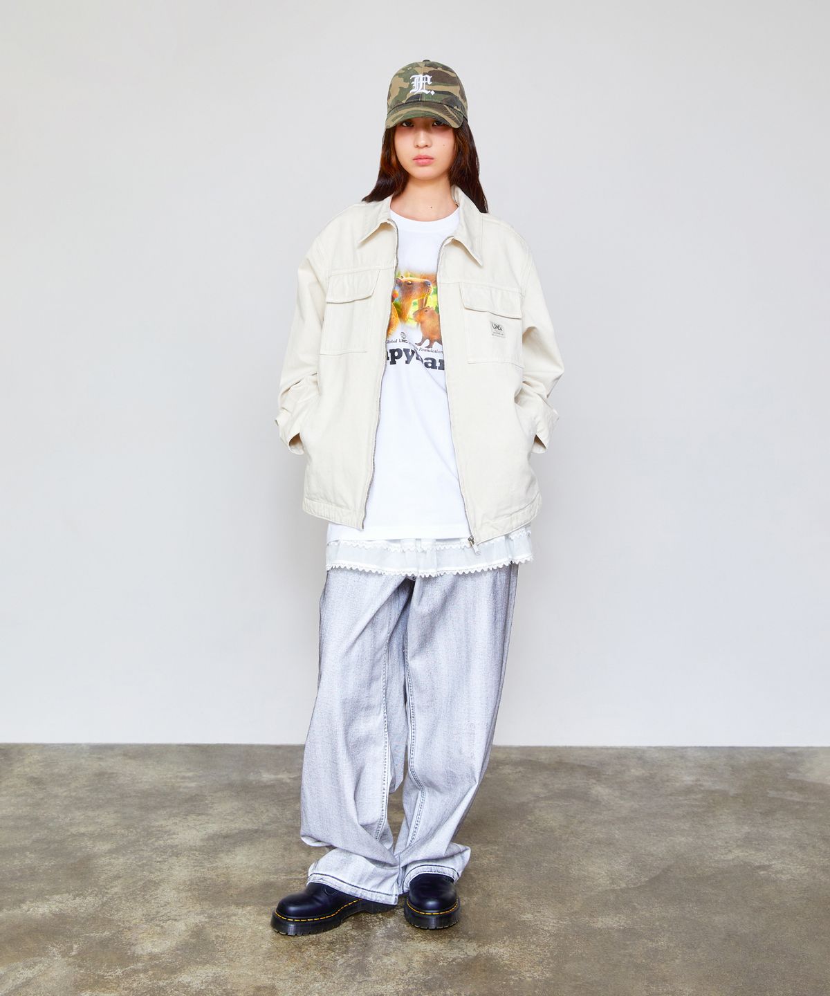엘엠씨(LMC) PIGMENT DYED WORK JACKET black