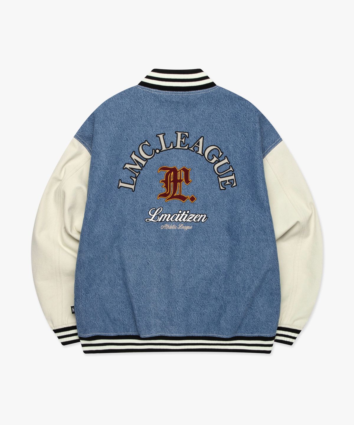 엘엠씨(LMC) DENIM VARSITY JACKET blue