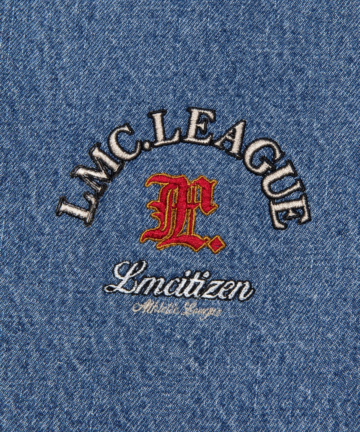 엘엠씨(LMC) DENIM VARSITY JACKET blue