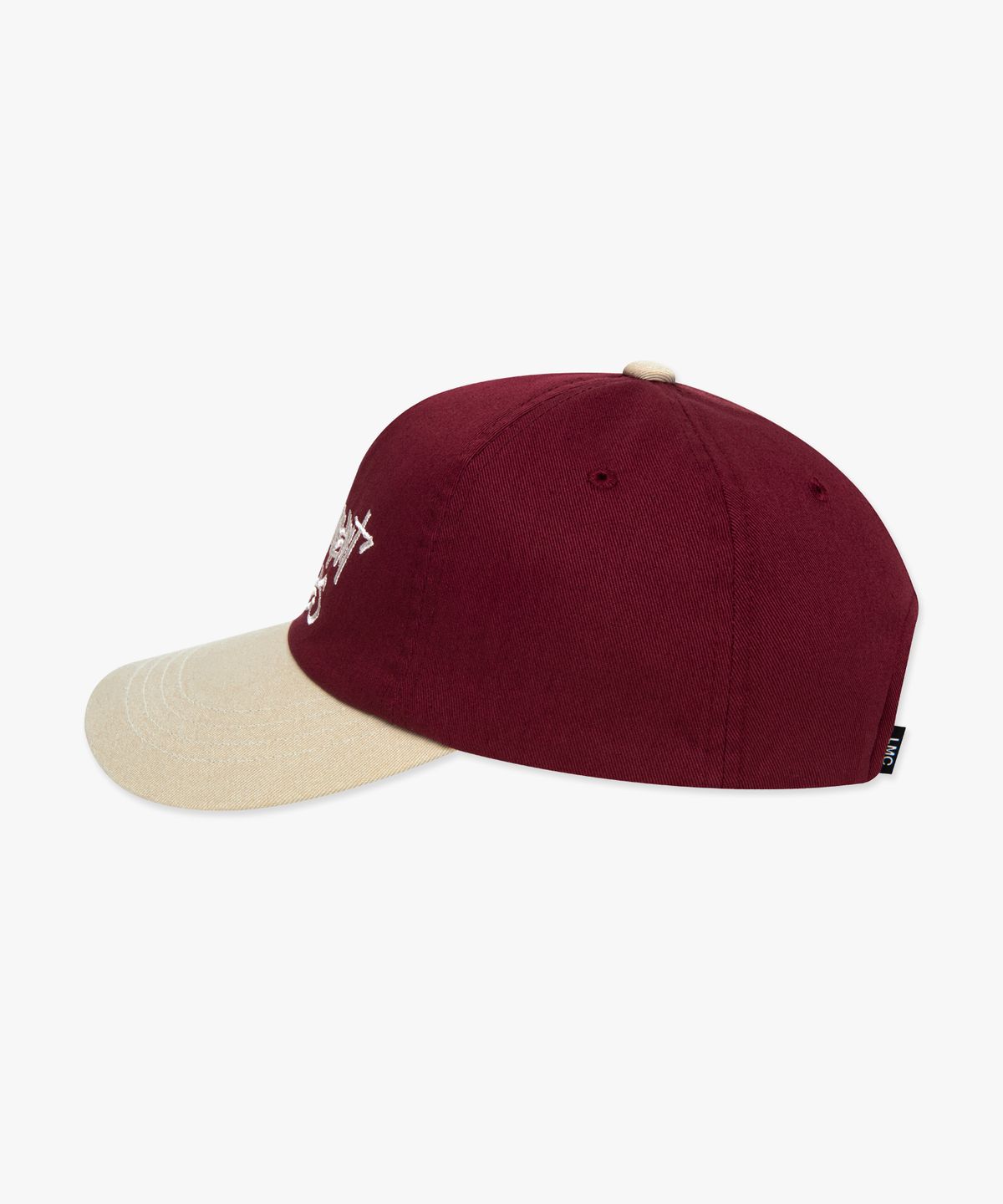 엘엠씨(LMC) COLOR BLOCK TAGGING 5PANEL CAP burgundy