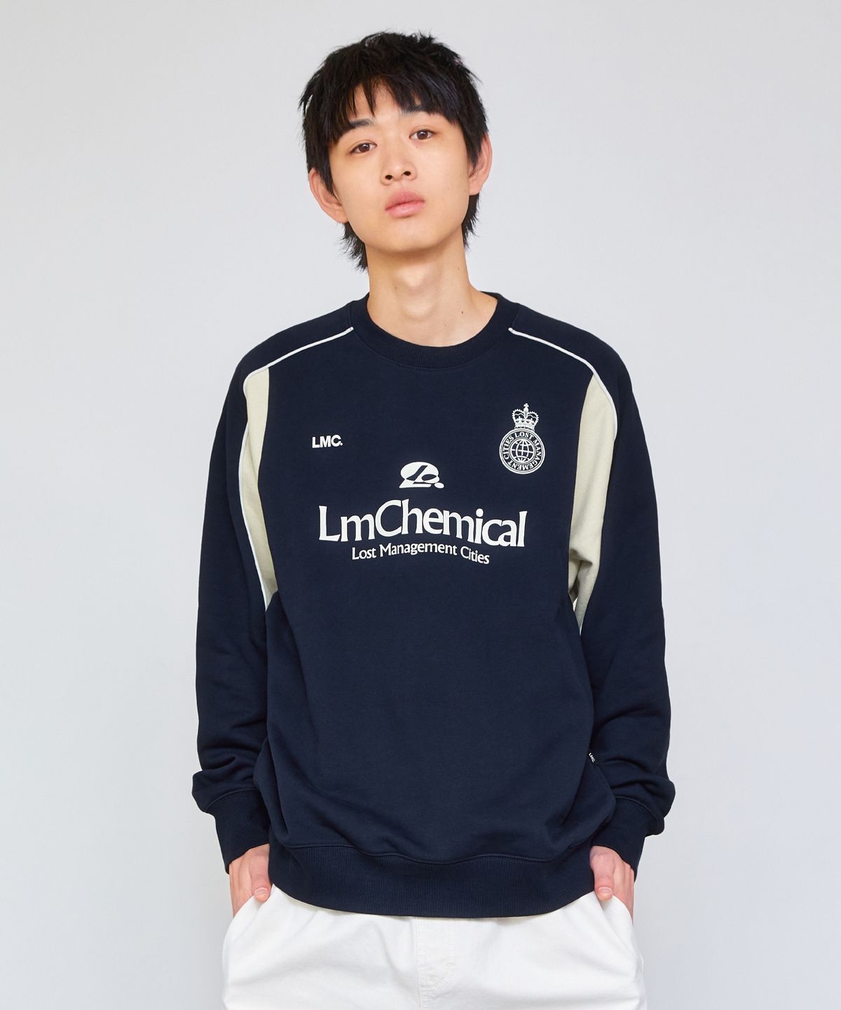 엘엠씨(LMC) CHEMICAL SOCCER SWEATSHIRT light heather gray
