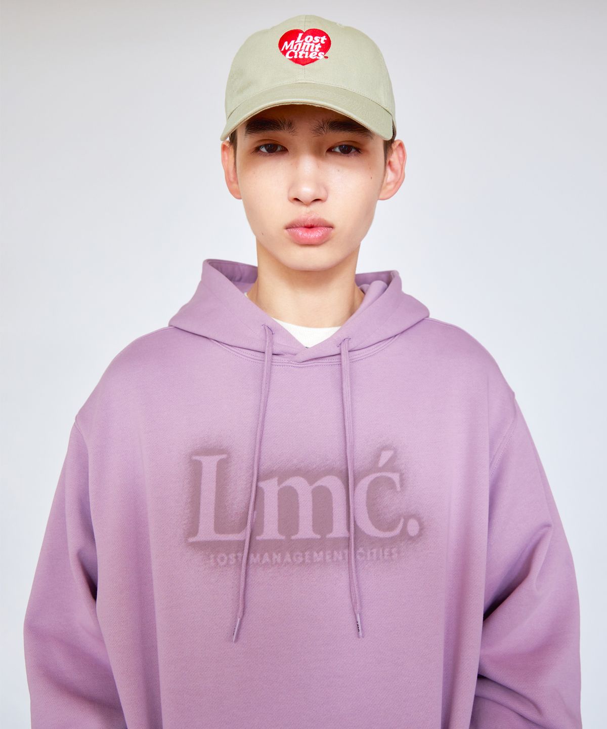 엘엠씨(LMC) BLUR SERIF HOODIE indi pink