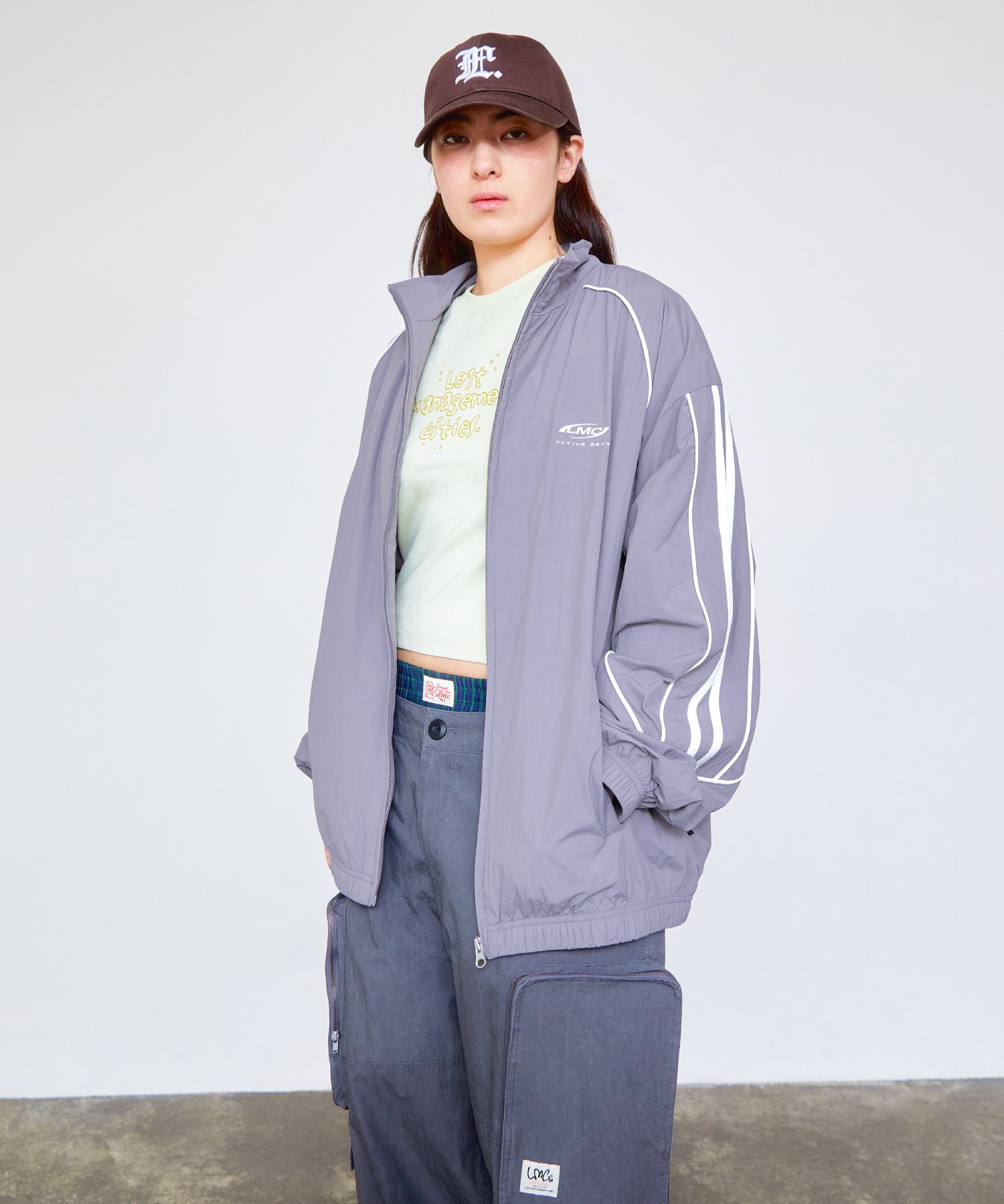 ★2025SS新作★LMC★PIPING LINE TRACK JACKET MUSINSA | LMC PIPING LINE TRACK JACKET gray