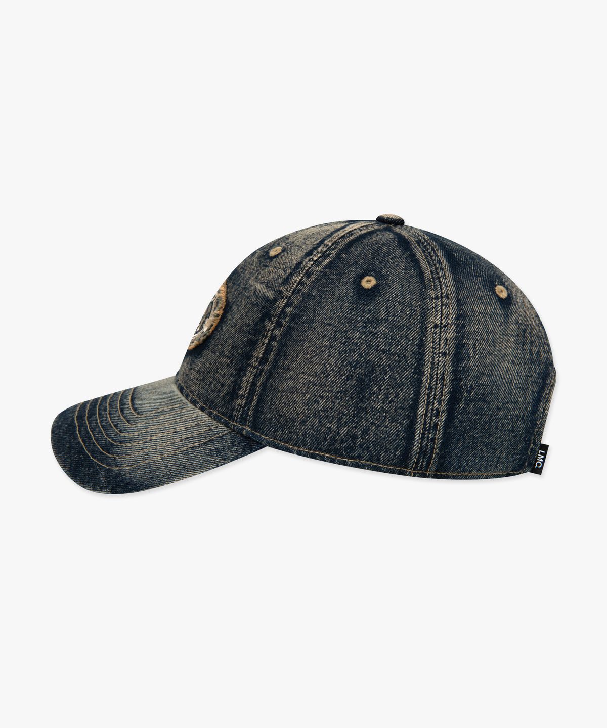 엘엠씨(LMC) WASHED DENIM GOTHIC OVAL 6PANEL CAP Dark Teal