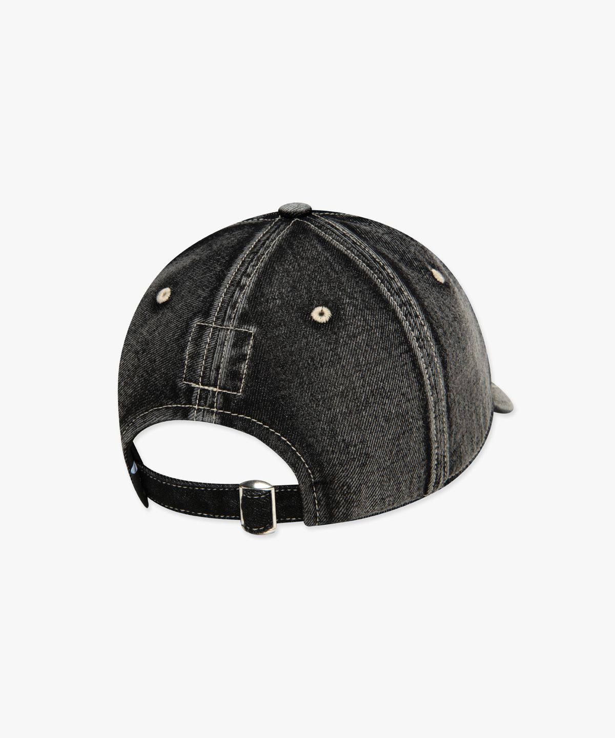 엘엠씨(LMC) WASHED DENIM GOTHIC OVAL 6PANEL CAP Black