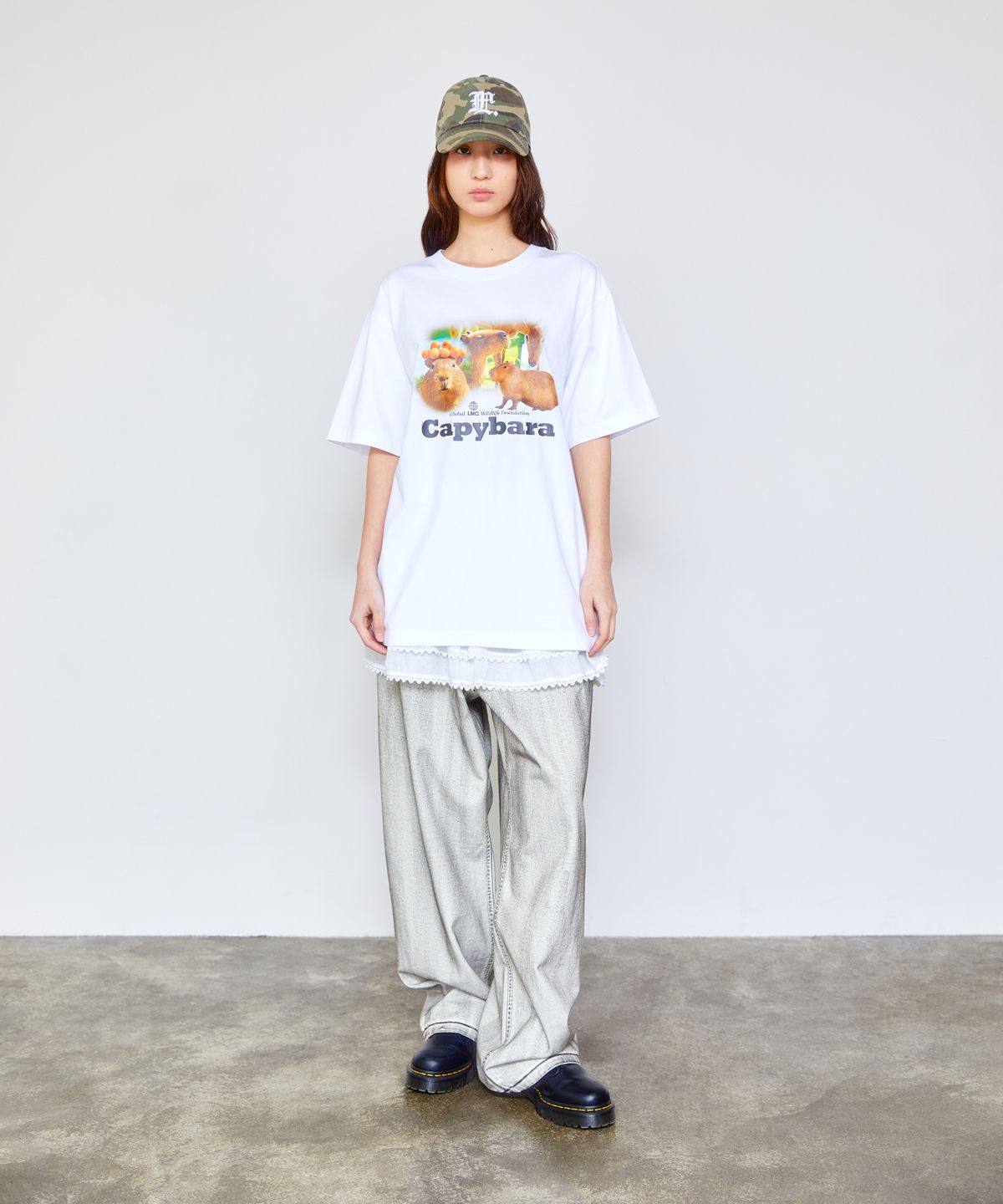 엘엠씨(LMC) DIRTY WASHED WIDE DENIM PANTS light blue