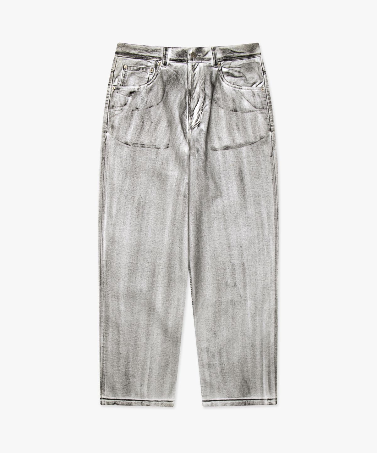 엘엠씨(LMC) DIRTY WASHED WIDE DENIM PANTS black