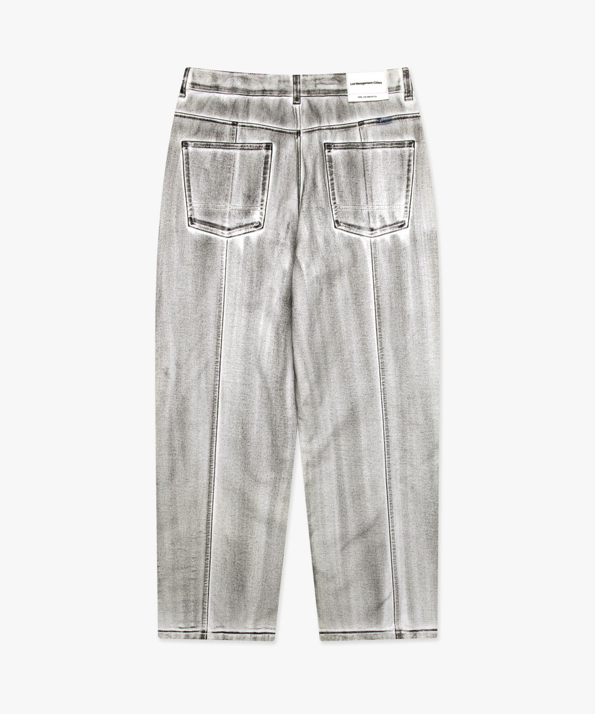 엘엠씨(LMC) DIRTY WASHED WIDE DENIM PANTS black