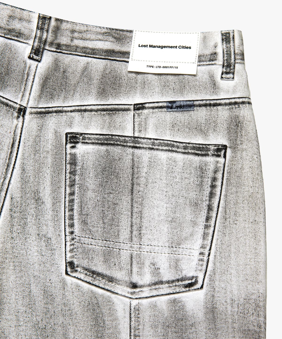엘엠씨(LMC) DIRTY WASHED WIDE DENIM PANTS black