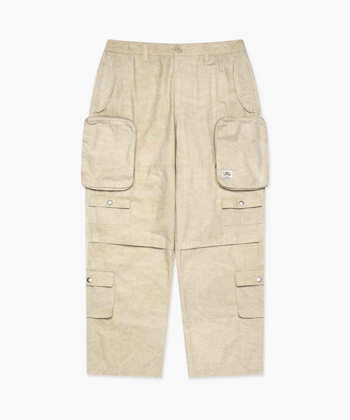 엘엠씨(LMC) PIGMENT DYED MULTI CARGO WIDE PANTS sand
