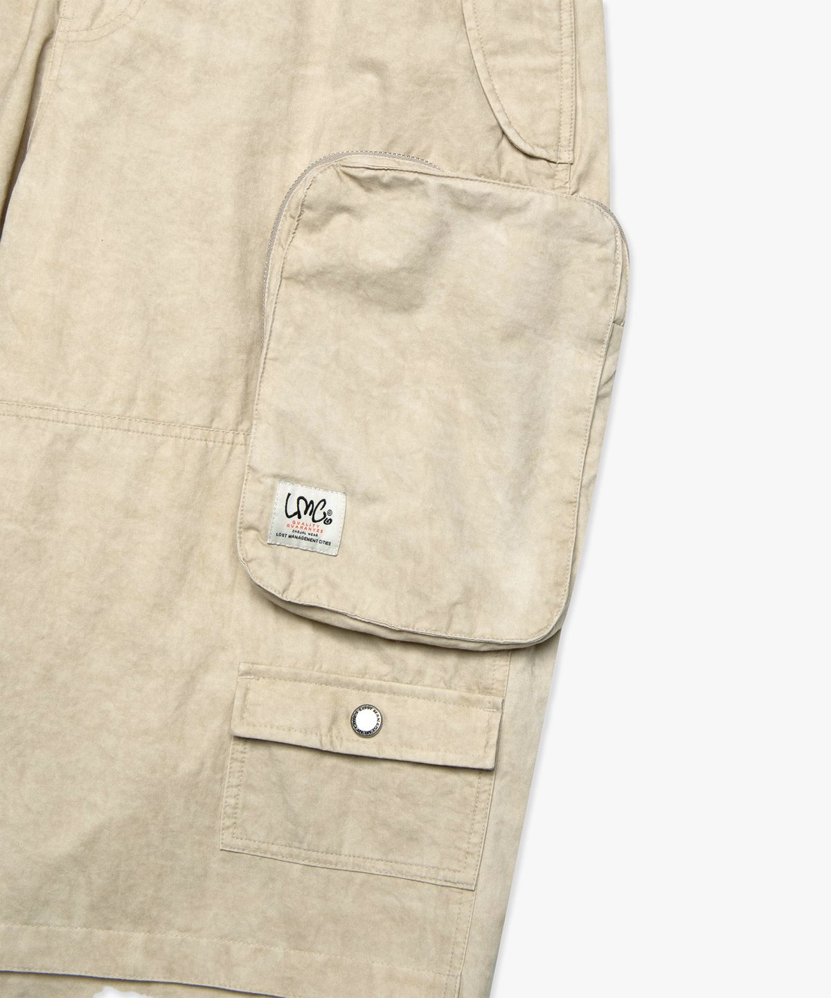 엘엠씨(LMC) PIGMENT DYED MULTI CARGO WIDE PANTS sand