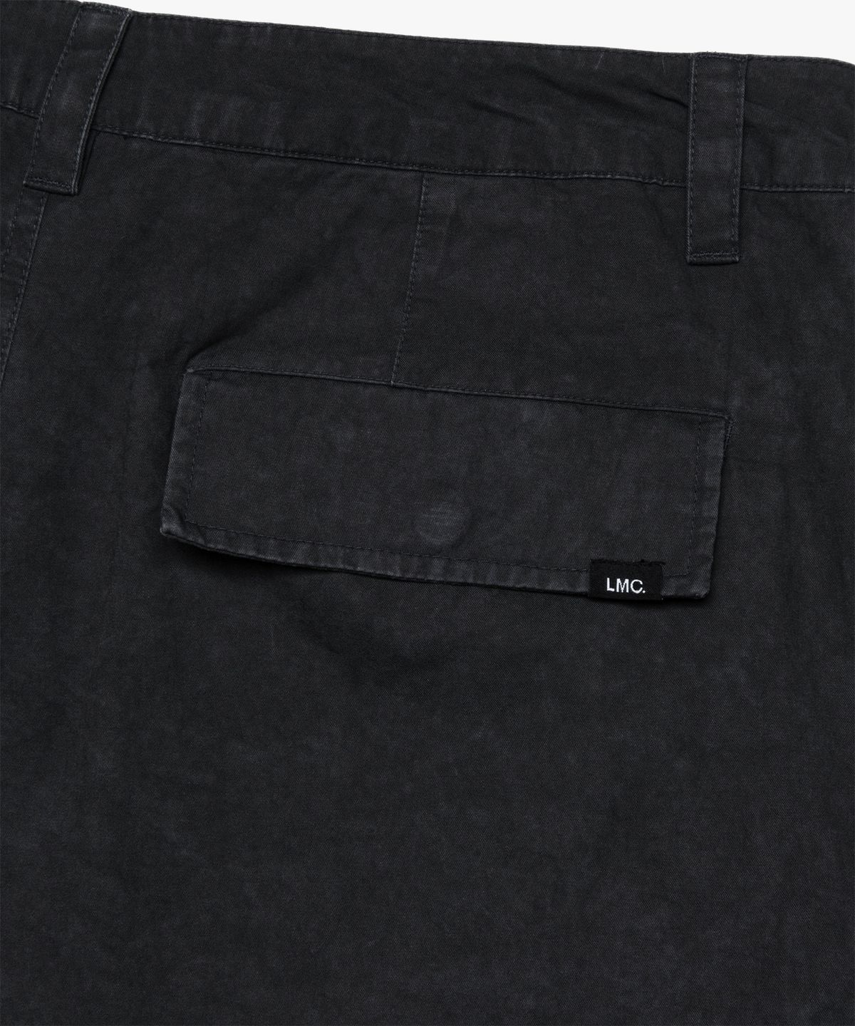 엘엠씨(LMC) PIGMENT DYED MULTI CARGO WIDE PANTS black