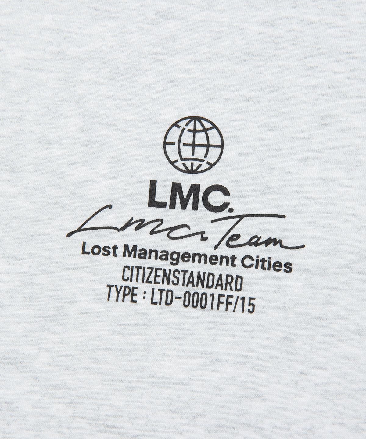엘엠씨(LMC) SIGNATURE GLOBE LONG SLV TEE light heather gray