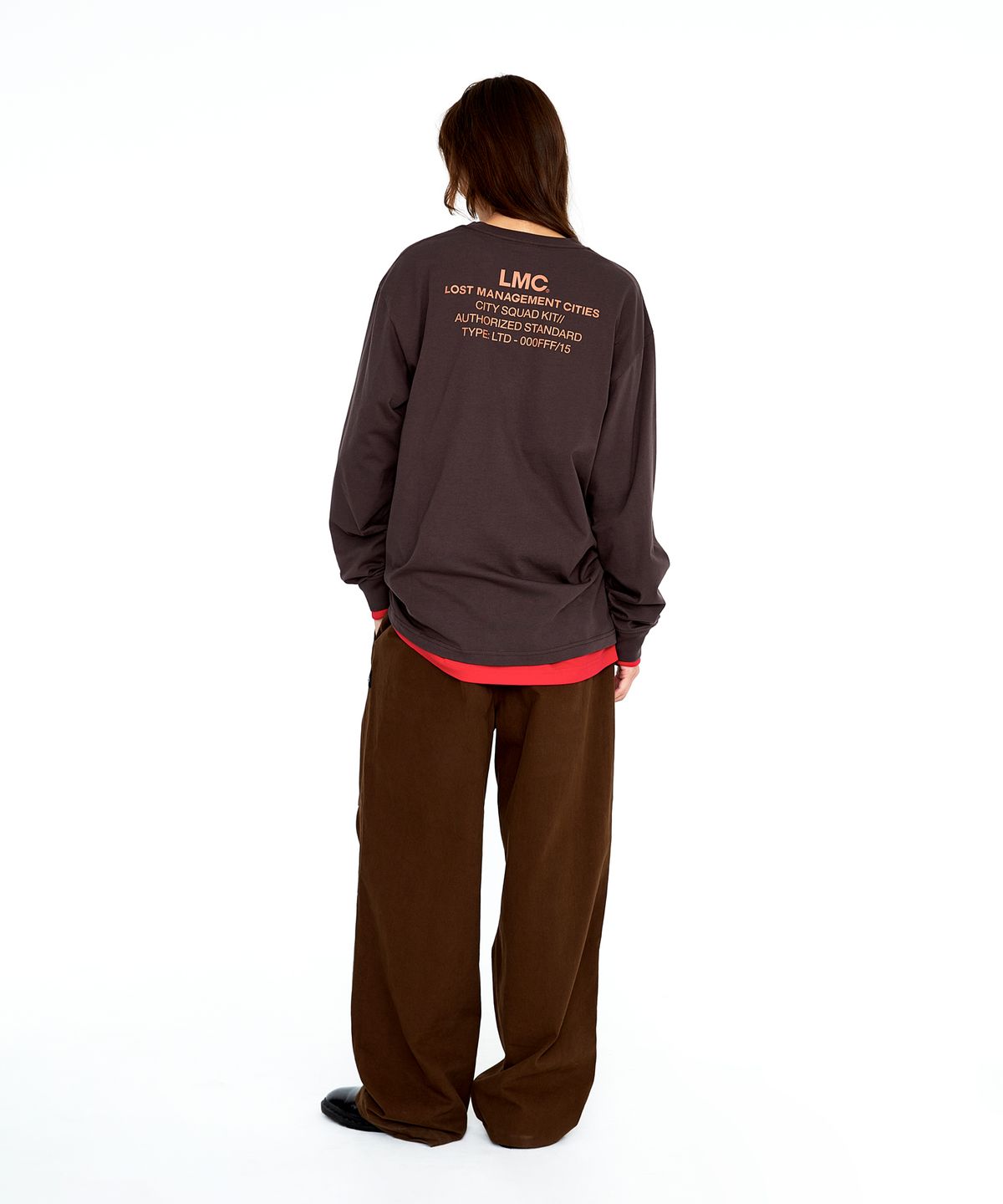 엘엠씨(LMC) AUTHORIZED STANDARD LONG SLV TEE white