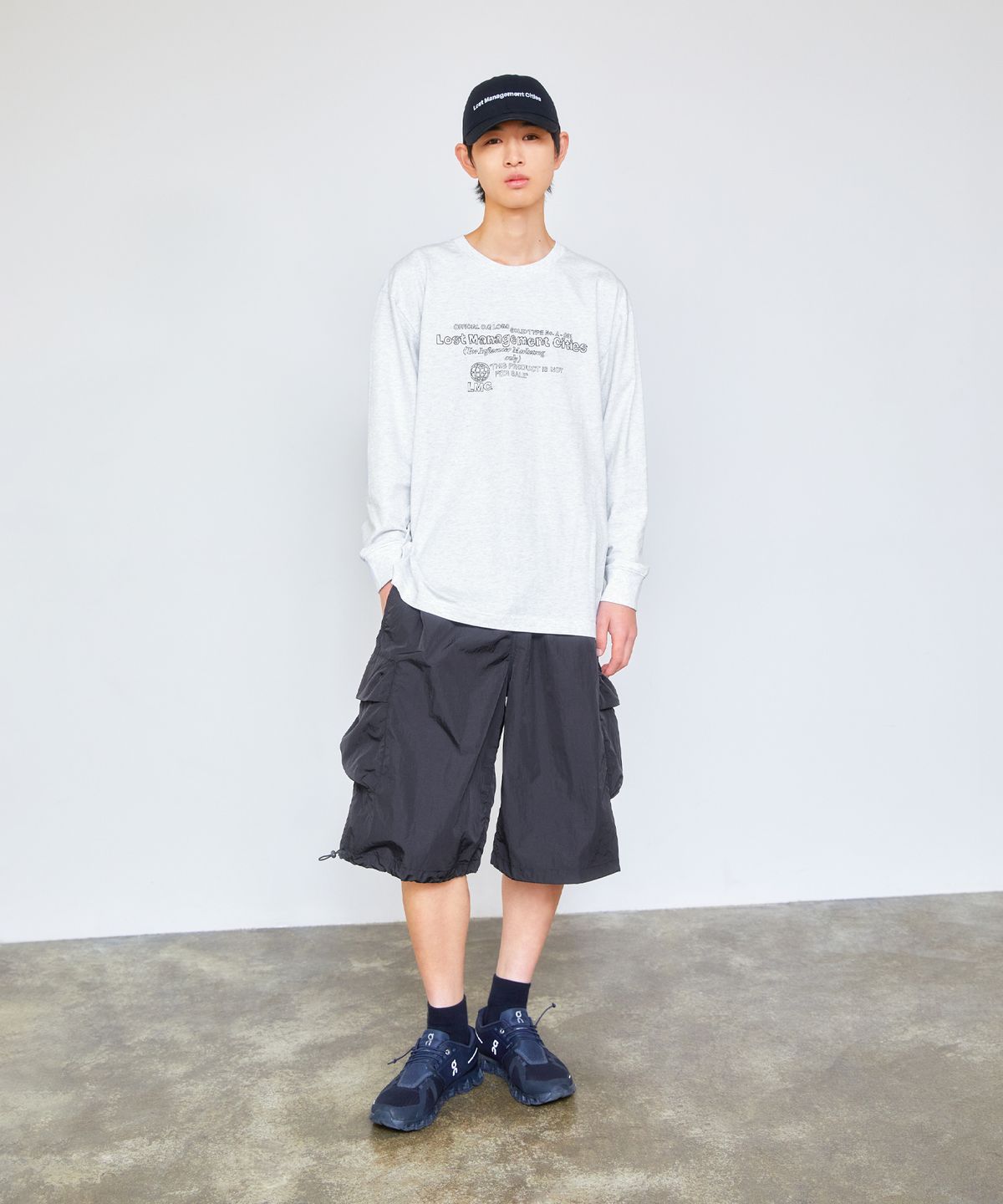 엘엠씨(LMC) DOODLE LOGO LONG SLV TEE charcoal
