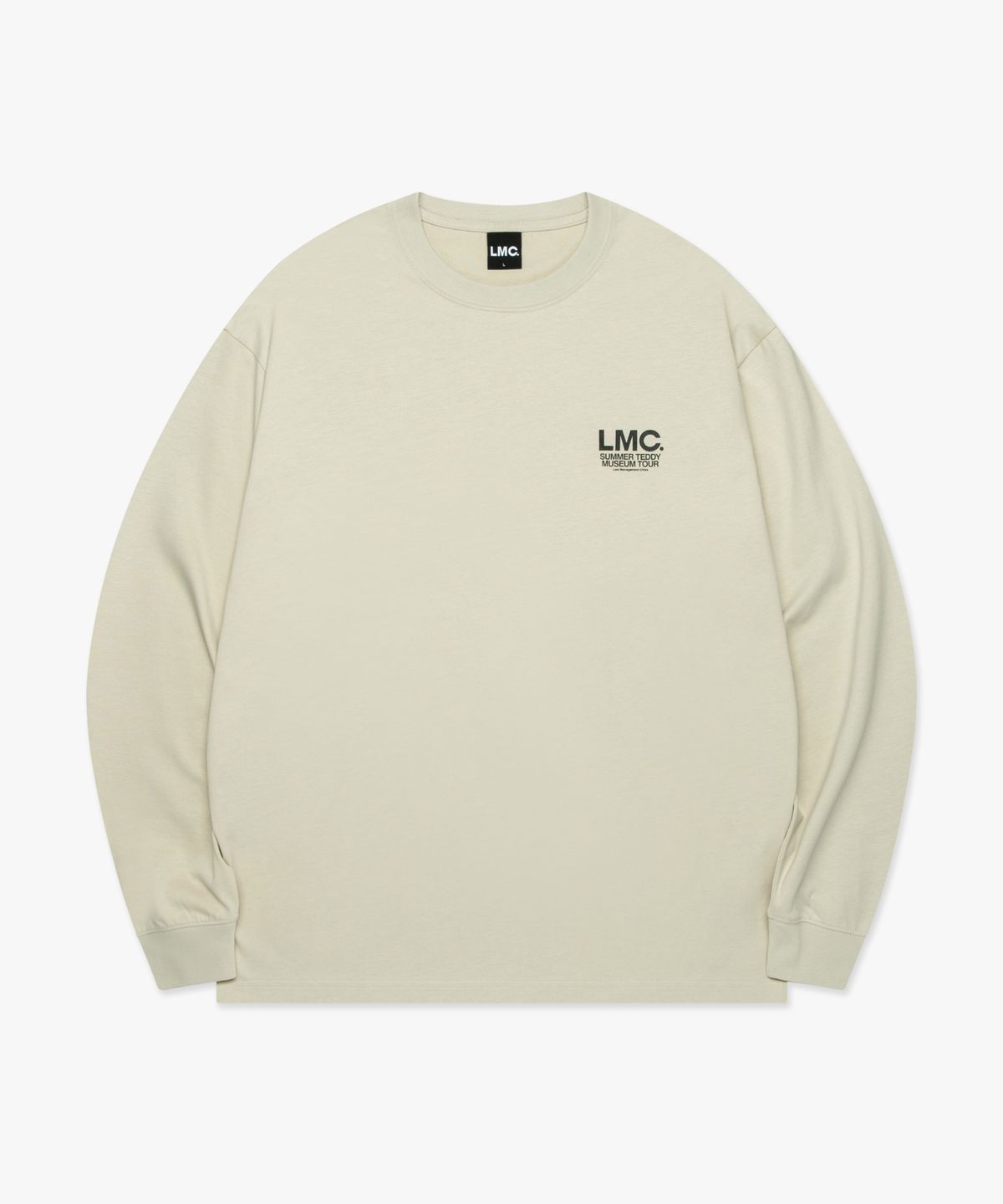 엘엠씨(LMC) SUMMER TEDDY MUSEUM TOUR LONG SLV TEE sand